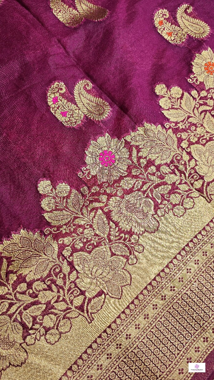 Mrinalini - Organza Meenakari - Banarasi Silk Saree