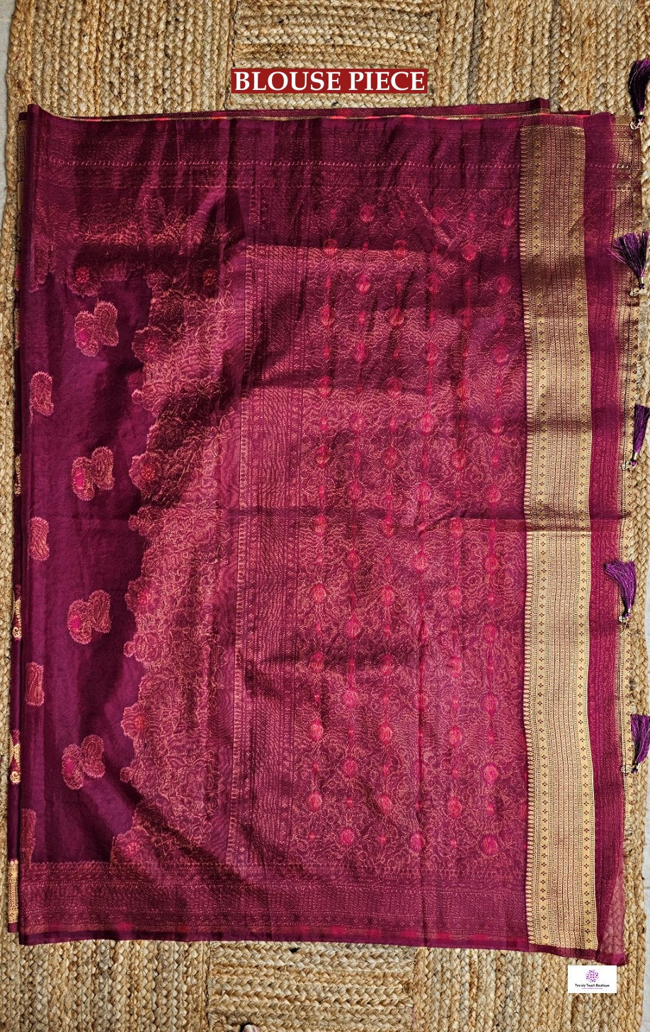 Mrinalini - Organza Meenakari - Banarasi Silk Saree