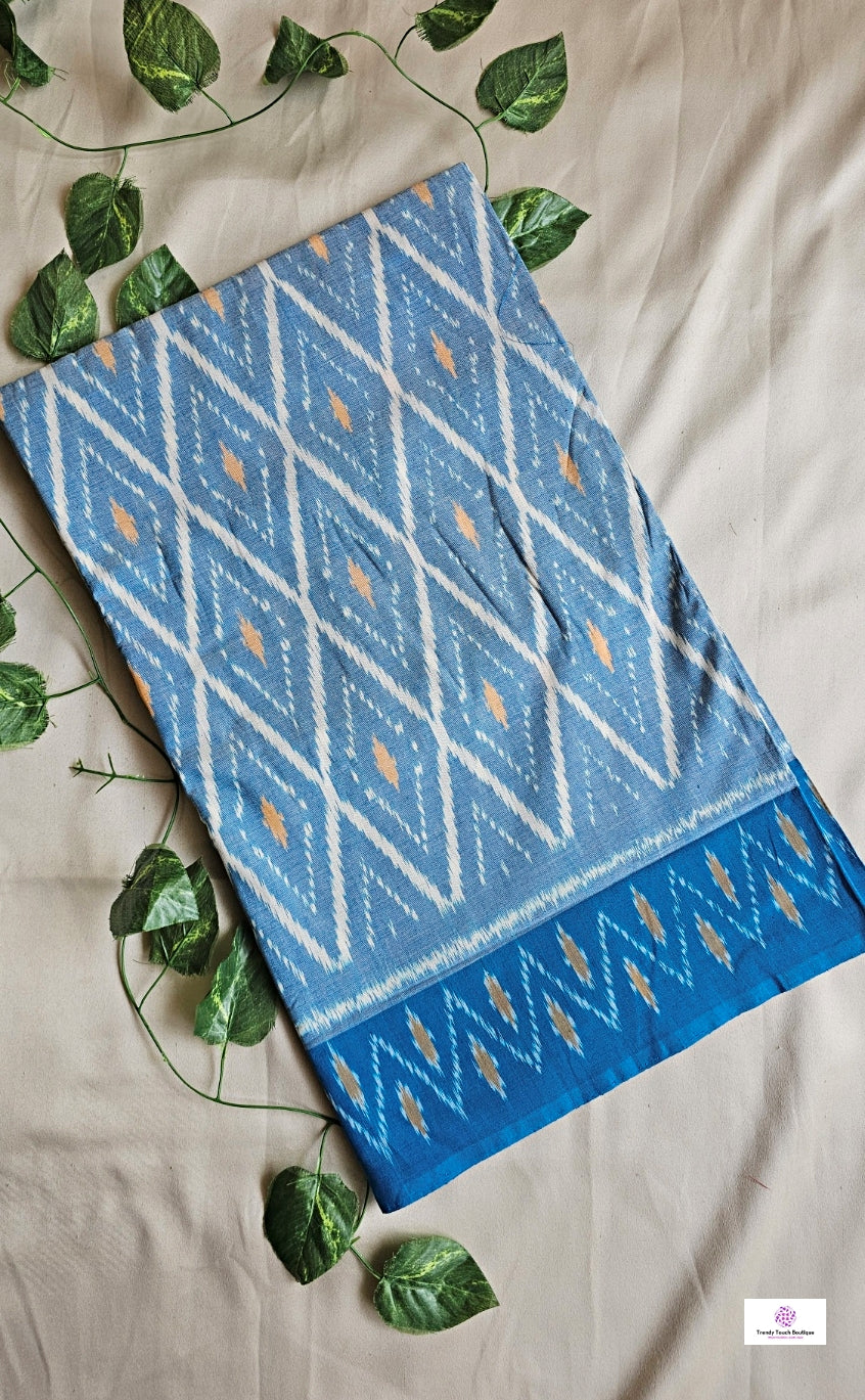 Tarasha - Handloom Pochampally Cotton Ikkat Saree