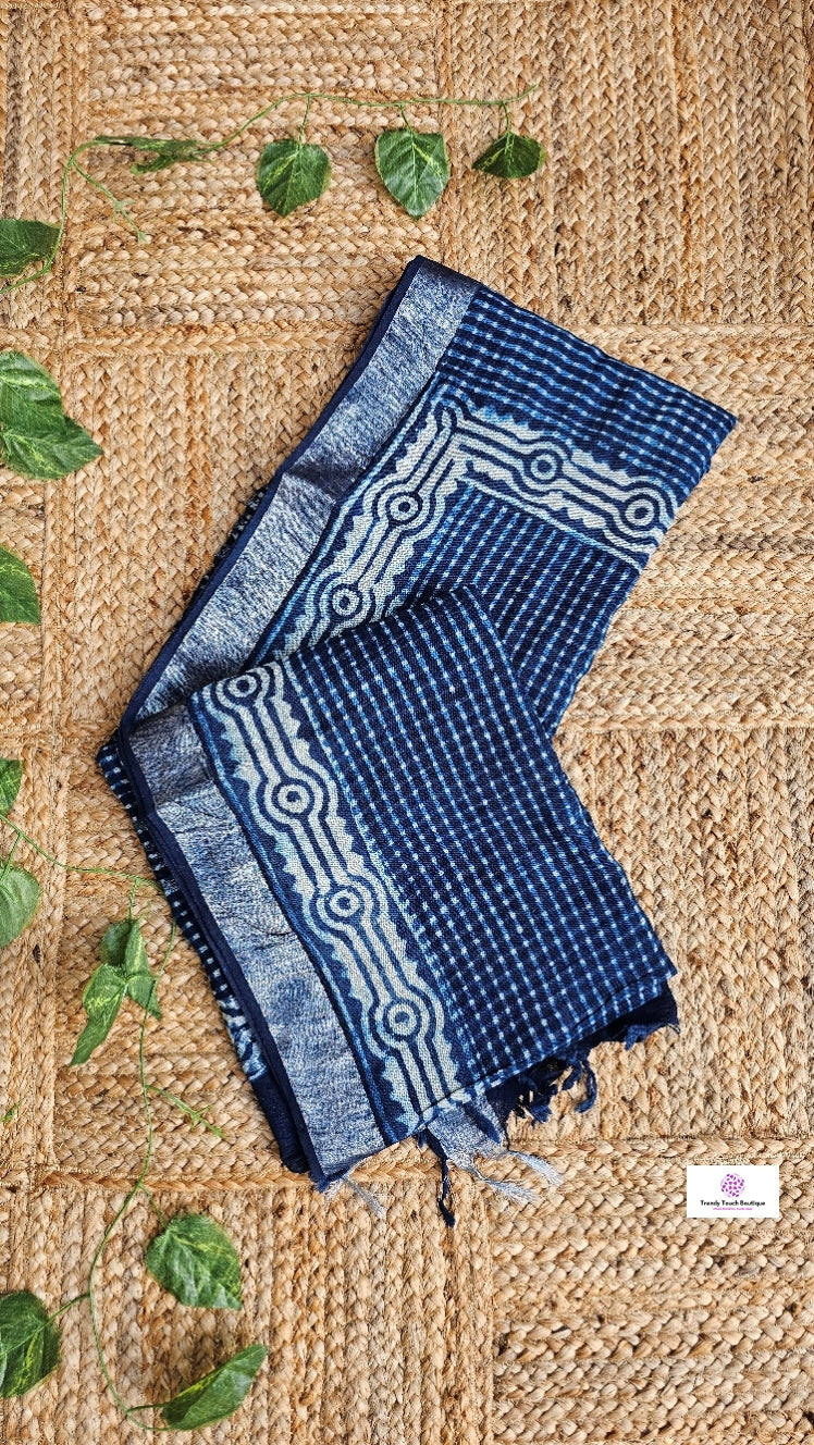 Check - Handblock Print - Linen Cotton