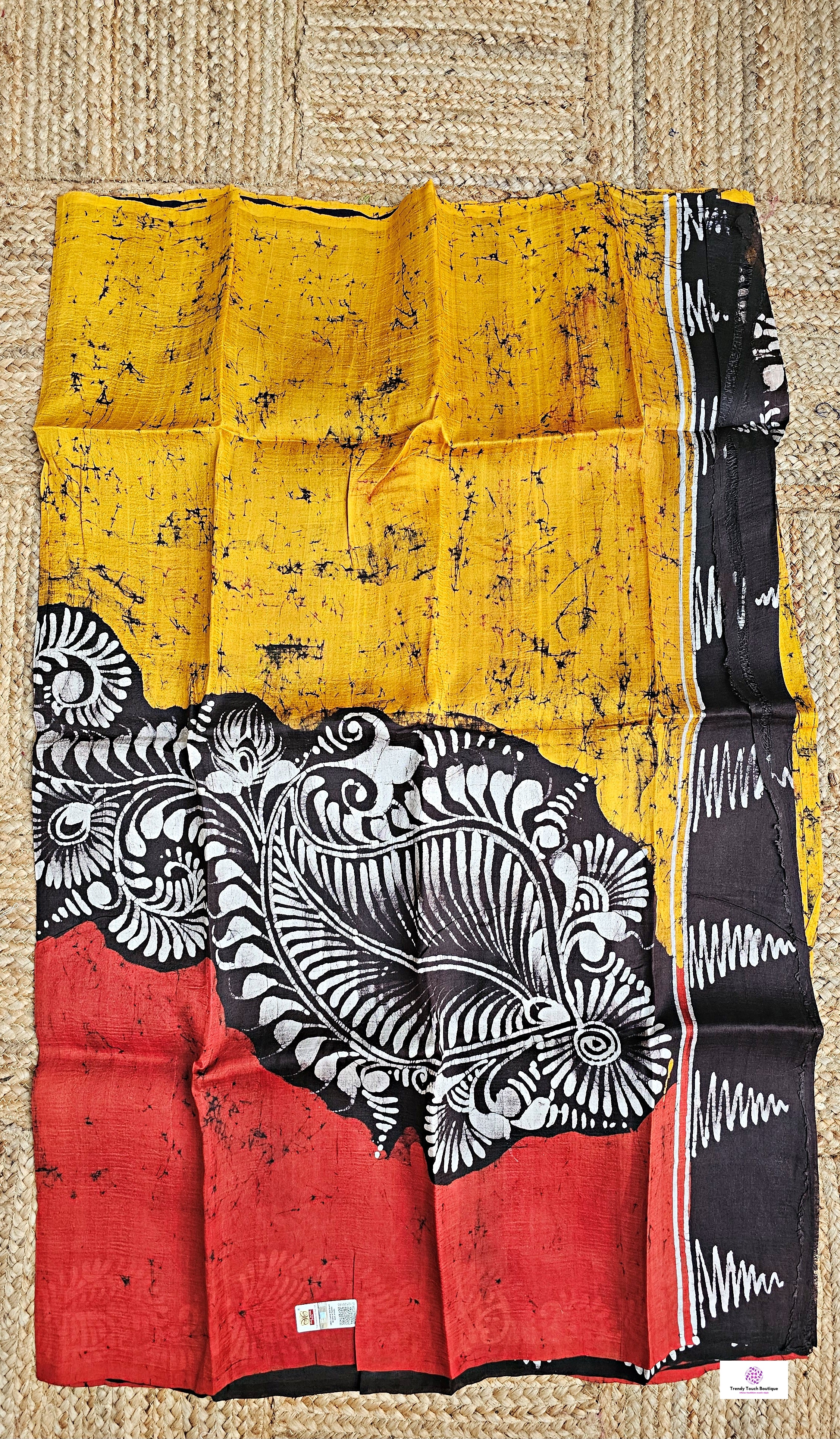 Tarangini – Handloom Wax Hand Batik Pure Mulberry Silk (Silk Mark Certified)