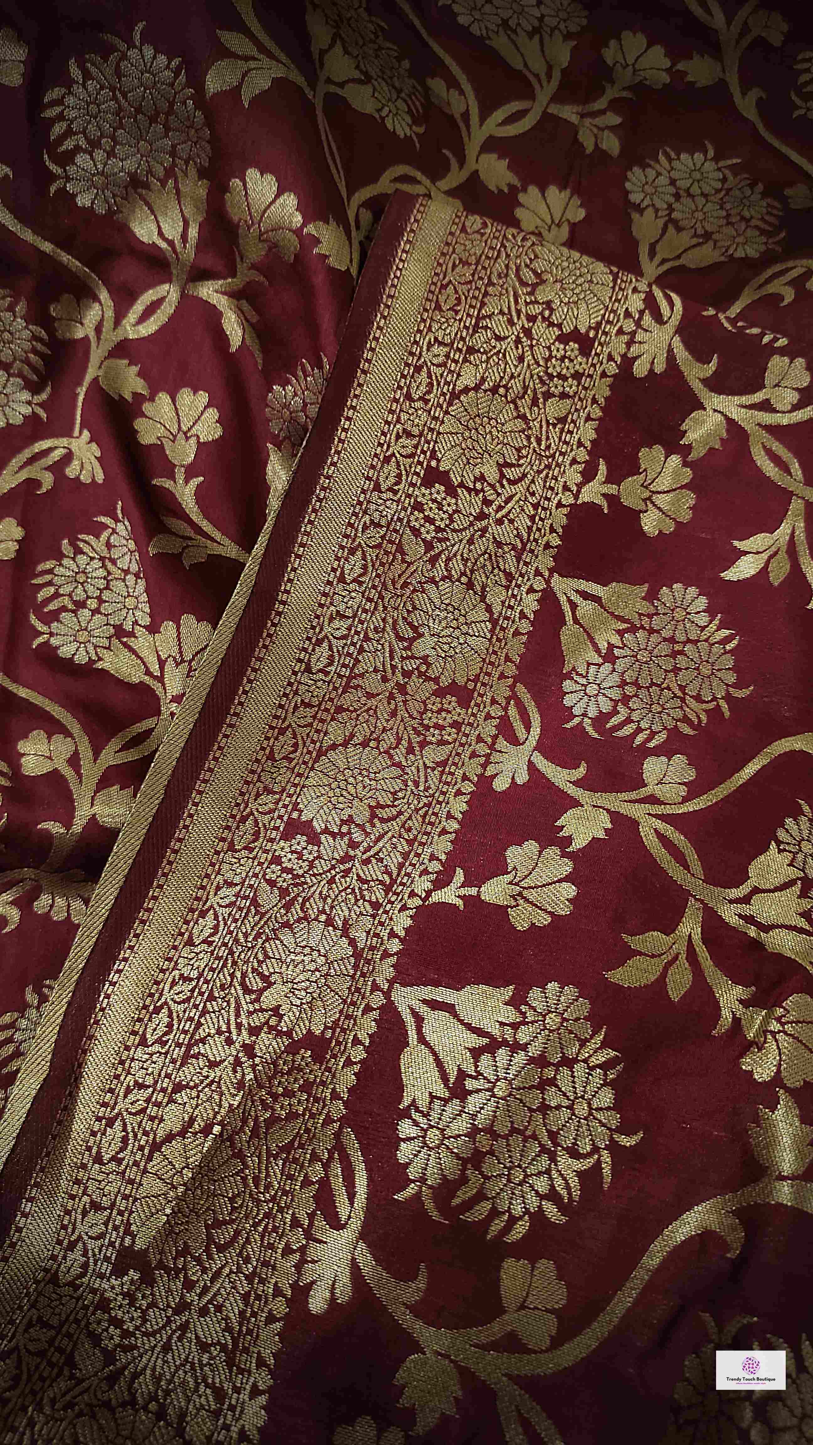 wine magenta golden silver zari work banarasi silk saree best price with blouse piece festive wear wedding wear party wear marriage function traditional silk