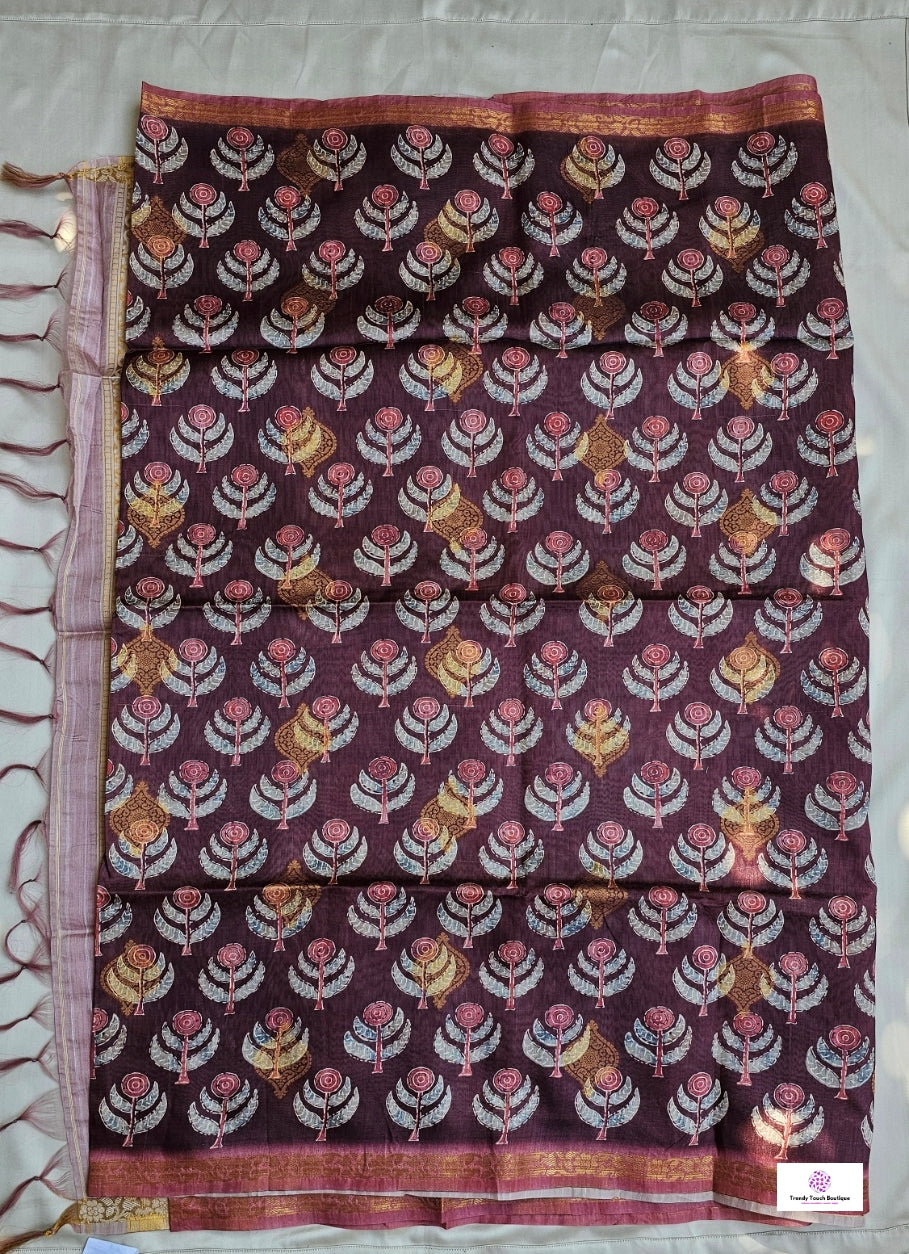 Coffee House - Semi Tussar Silk Saree