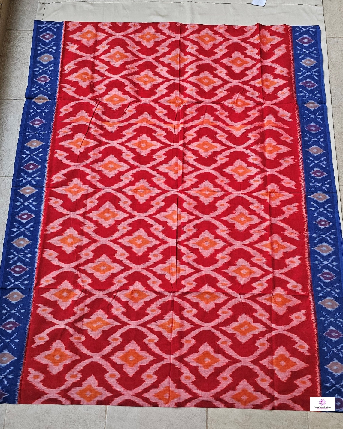 Rosalind - Handloom Pochampally Ikkat - Cotton Saree