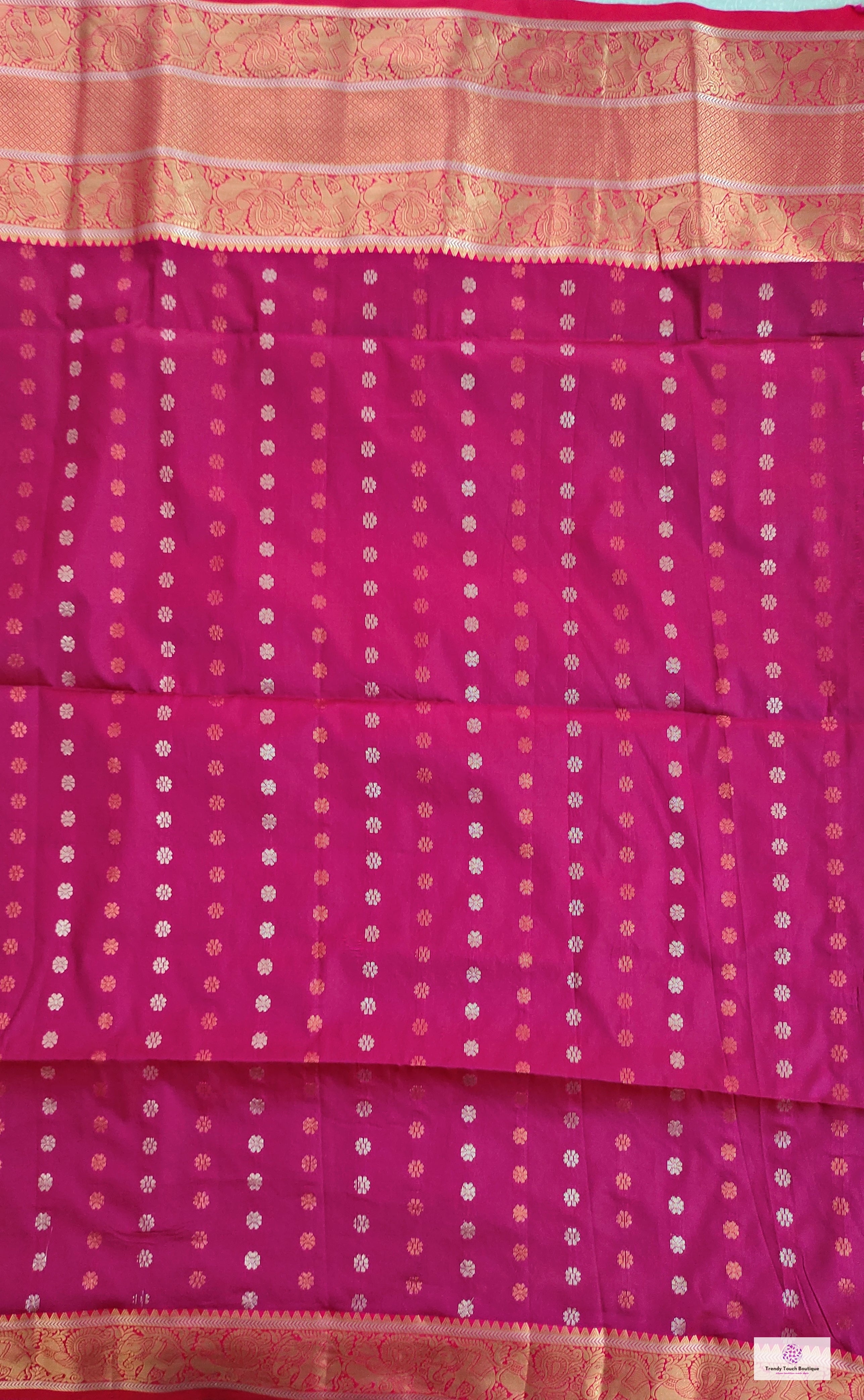 Kanjivaram styled pink copper zari work party wear special occasion saree for wedding function or bridal gift