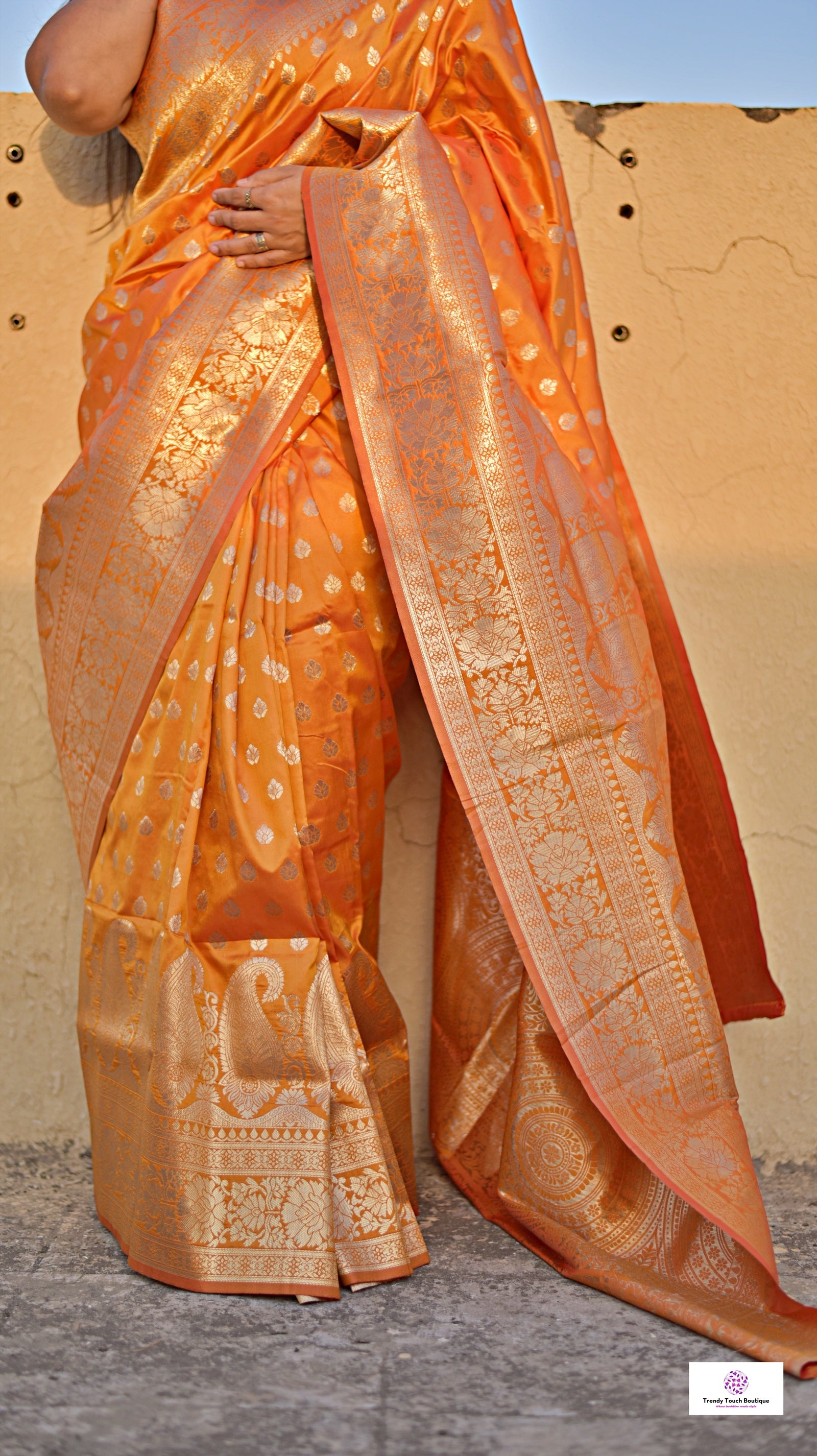 Swarno – Ochre Yellow - Banarasi Silk Saree
