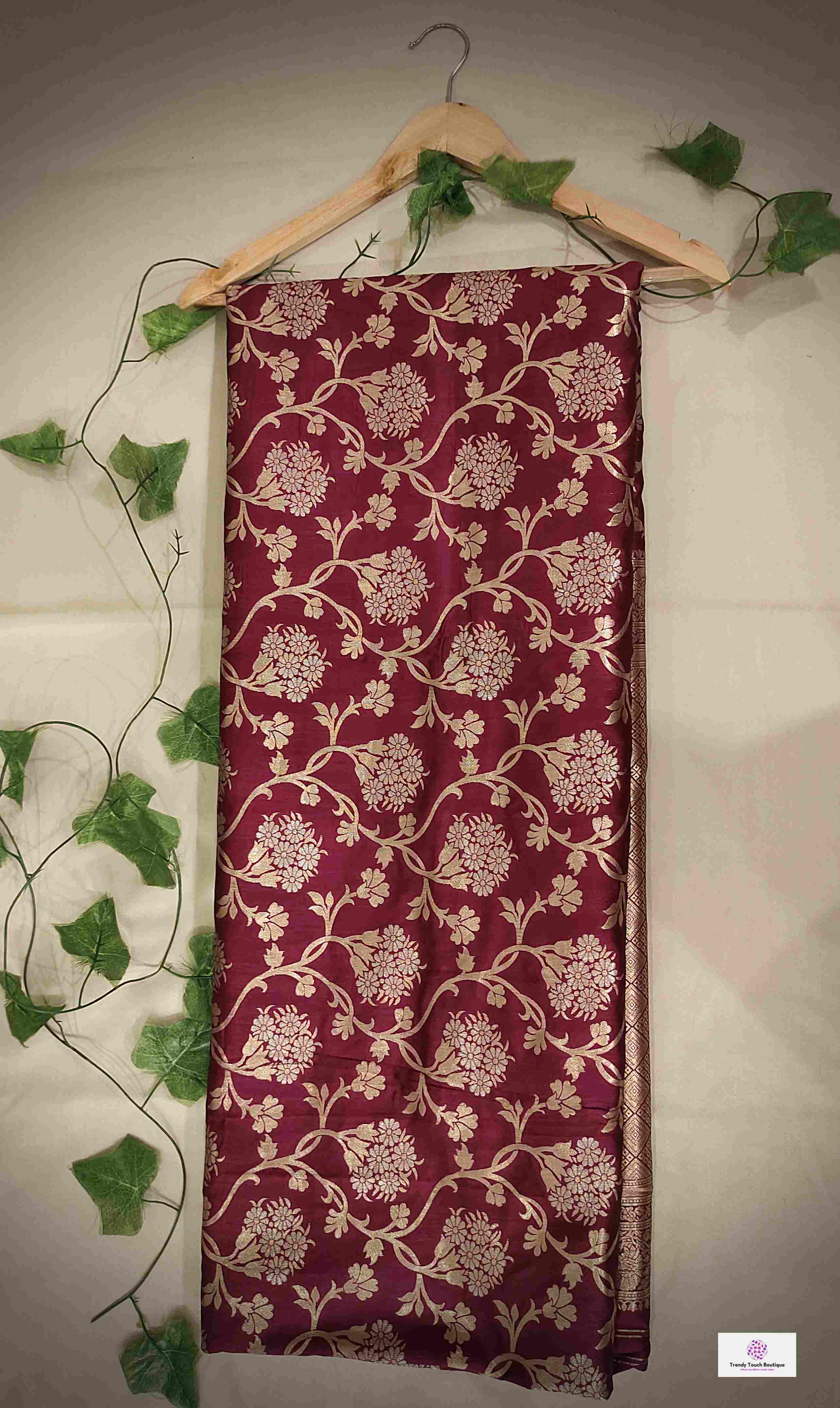 wine magenta golden silver zari work banarasi silk saree best price with blouse piece festive wear wedding wear party wear marriage function traditional silk