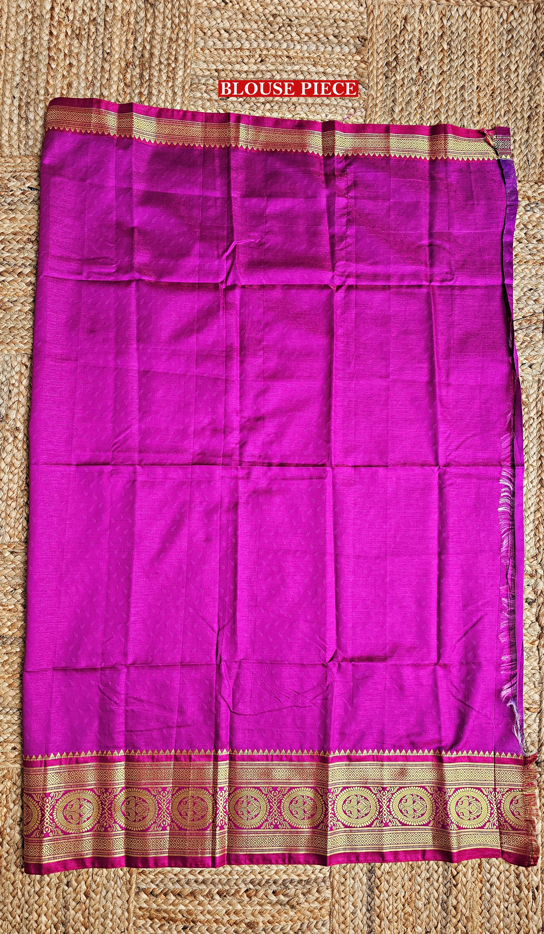 Khwab - Teal Green & Pink - Semi Kanjivaram Silk Saree