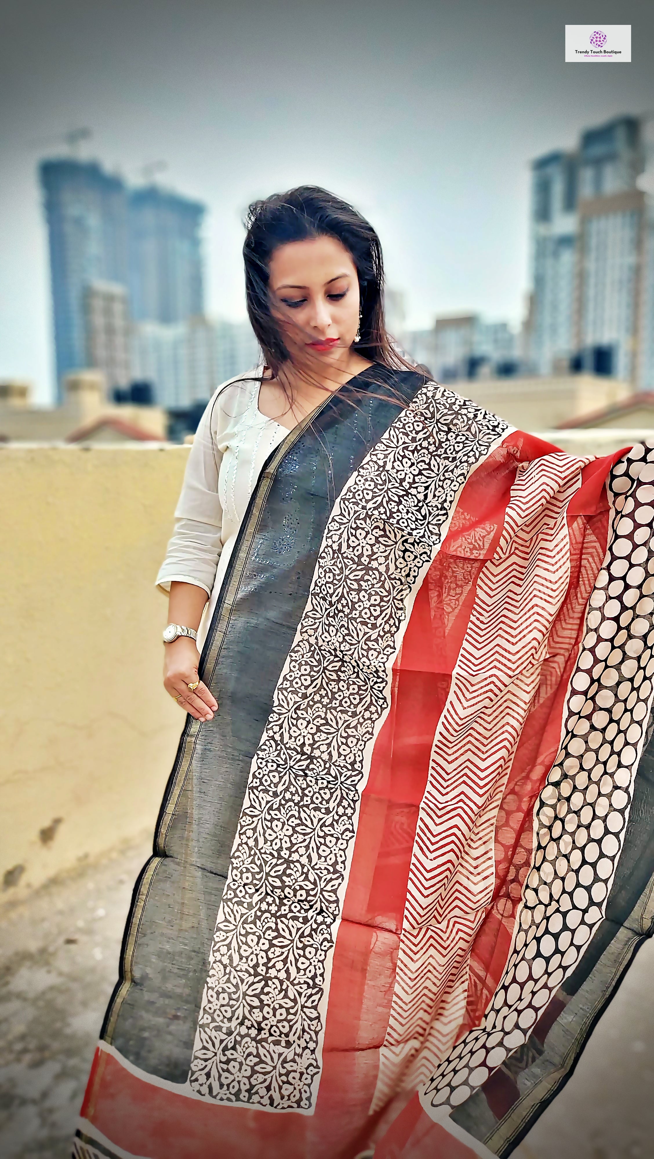 Rakhi Gift Chanderi Silk Dupatta in 1,350/-