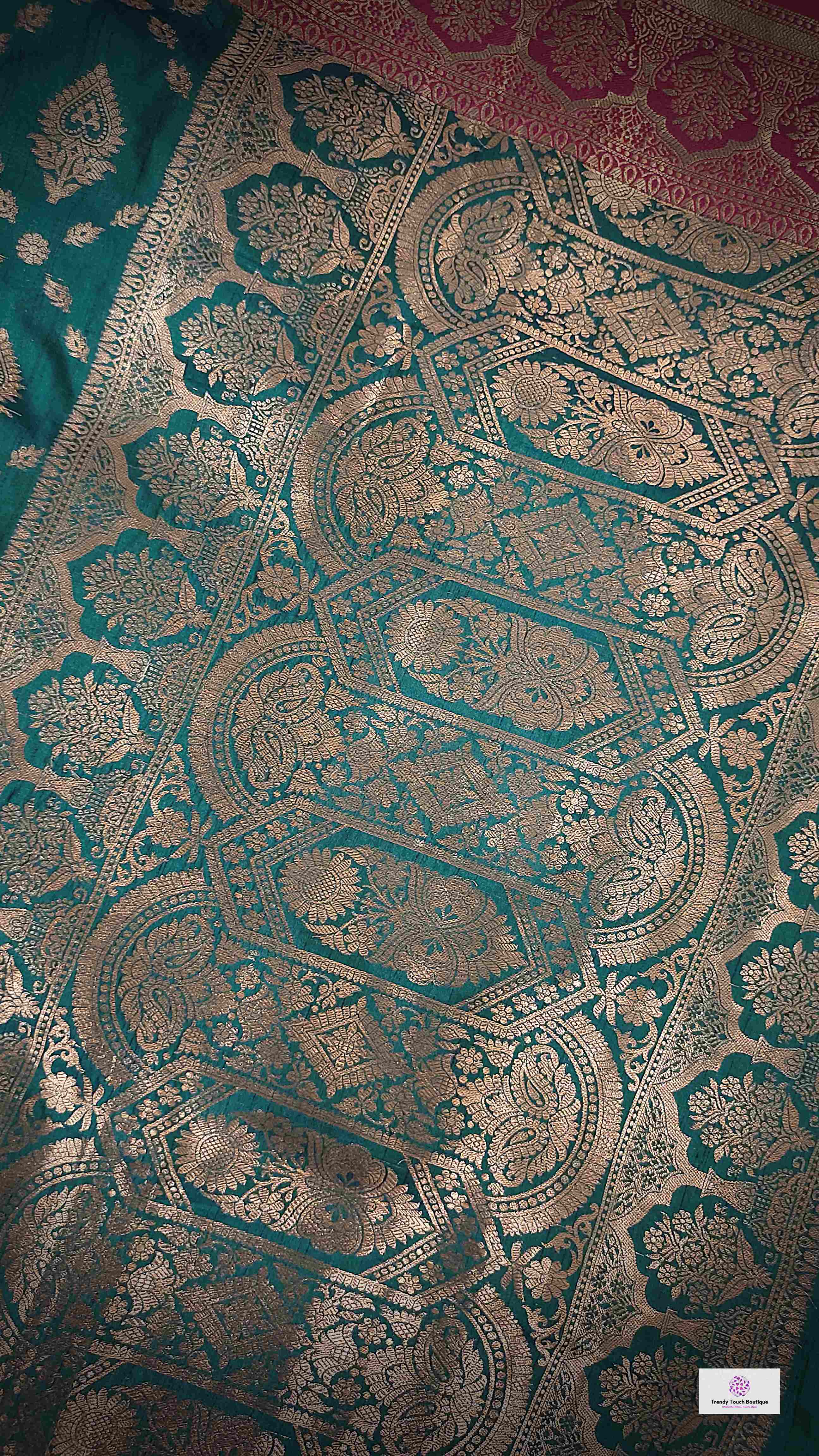 shop saree online teal green and pink silk festive wear saree with blouse piece festive gift best price