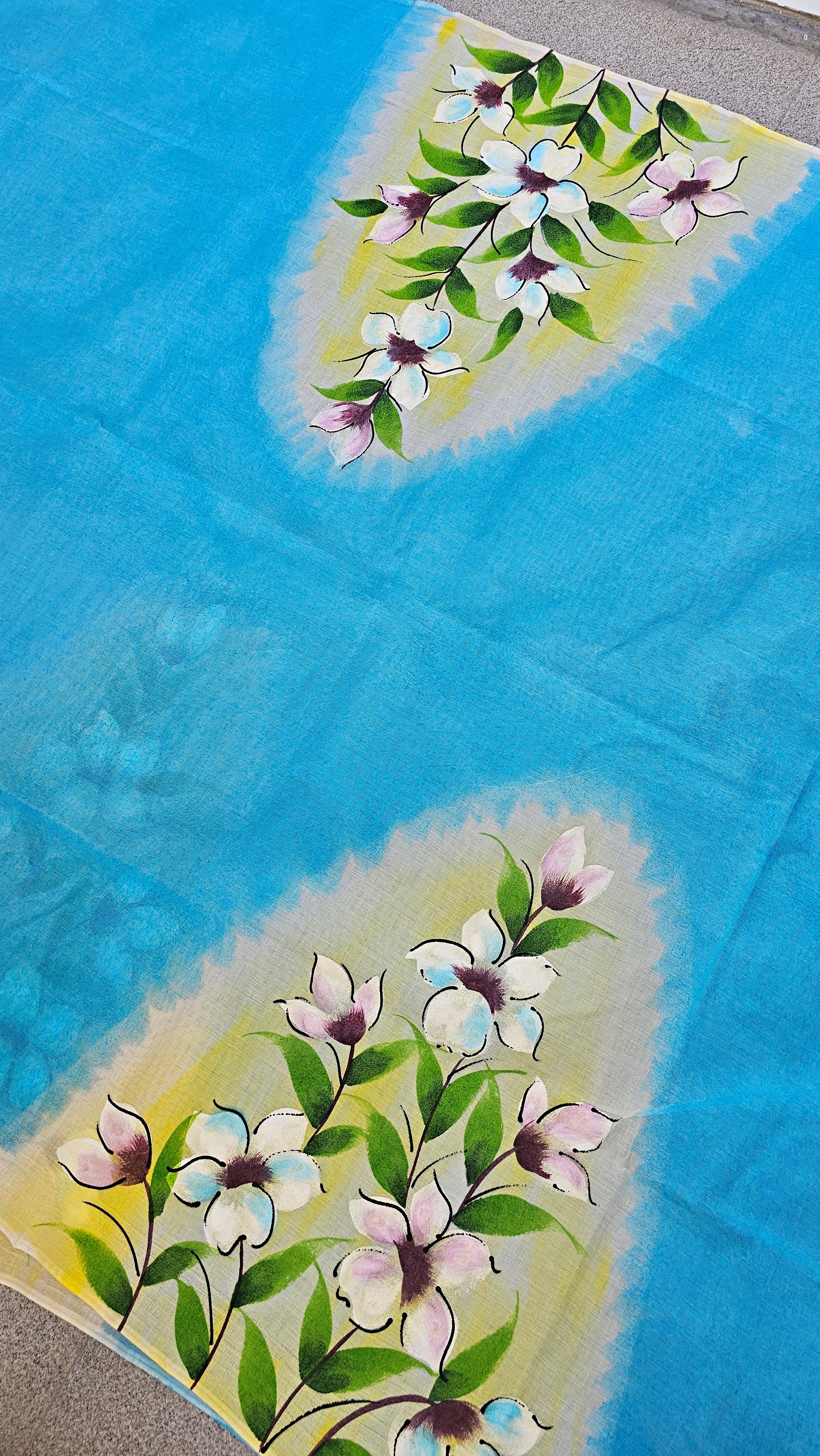 Atasi - Handpainted - Pure Cotton Saree