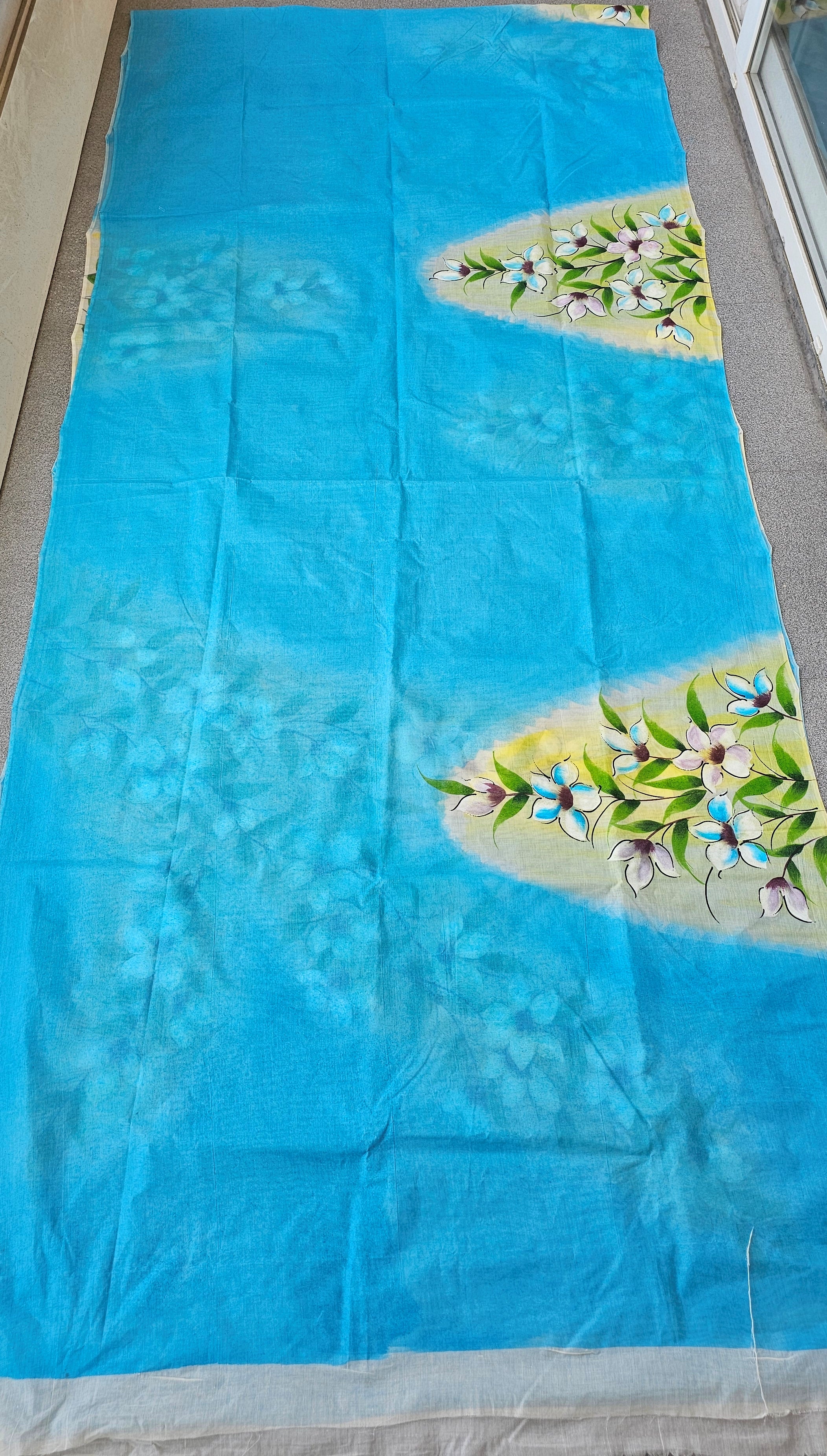 Atasi - Handpainted - Pure Cotton Saree