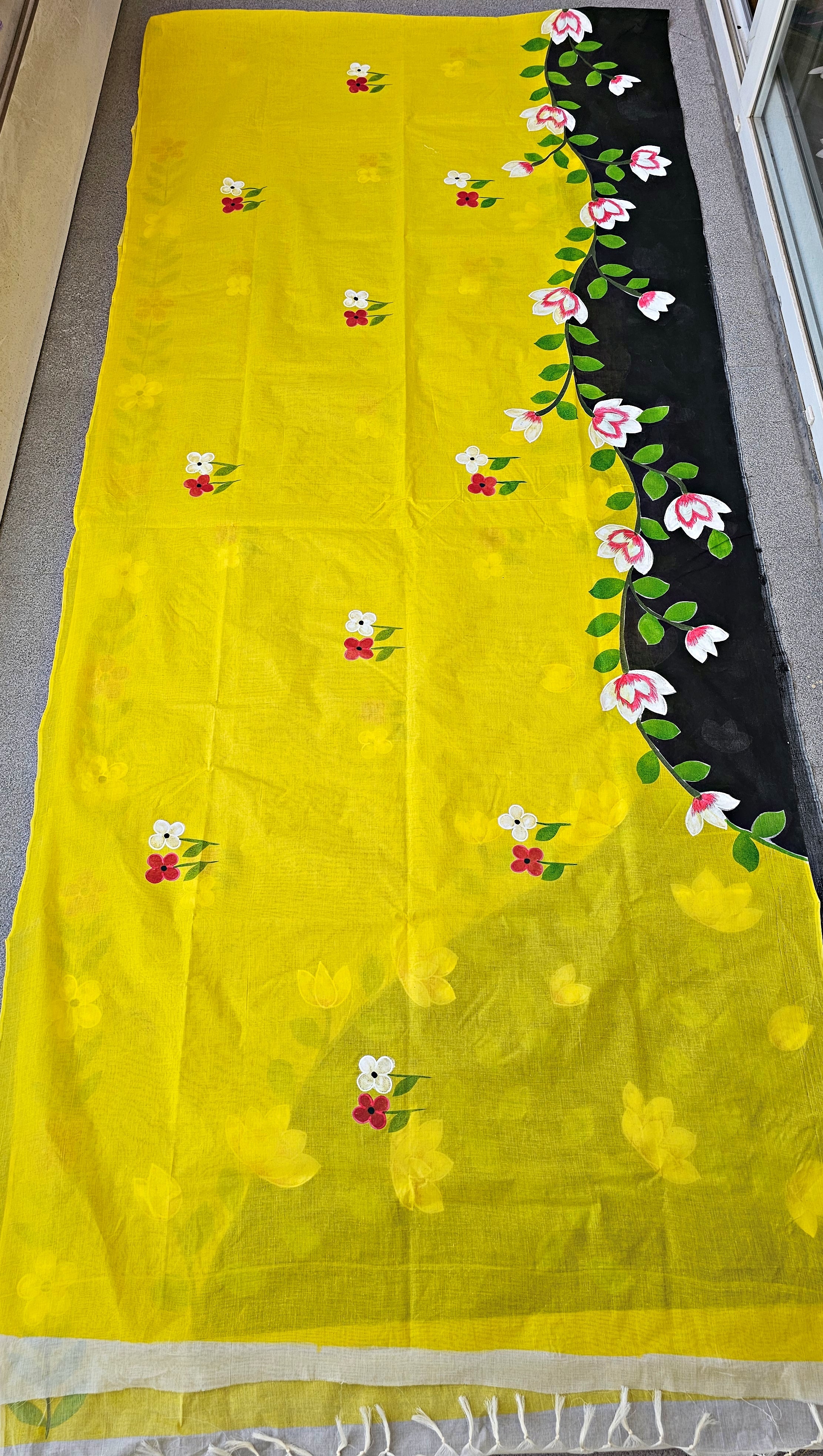 Summer - Handpainted - Pure Cotton Saree