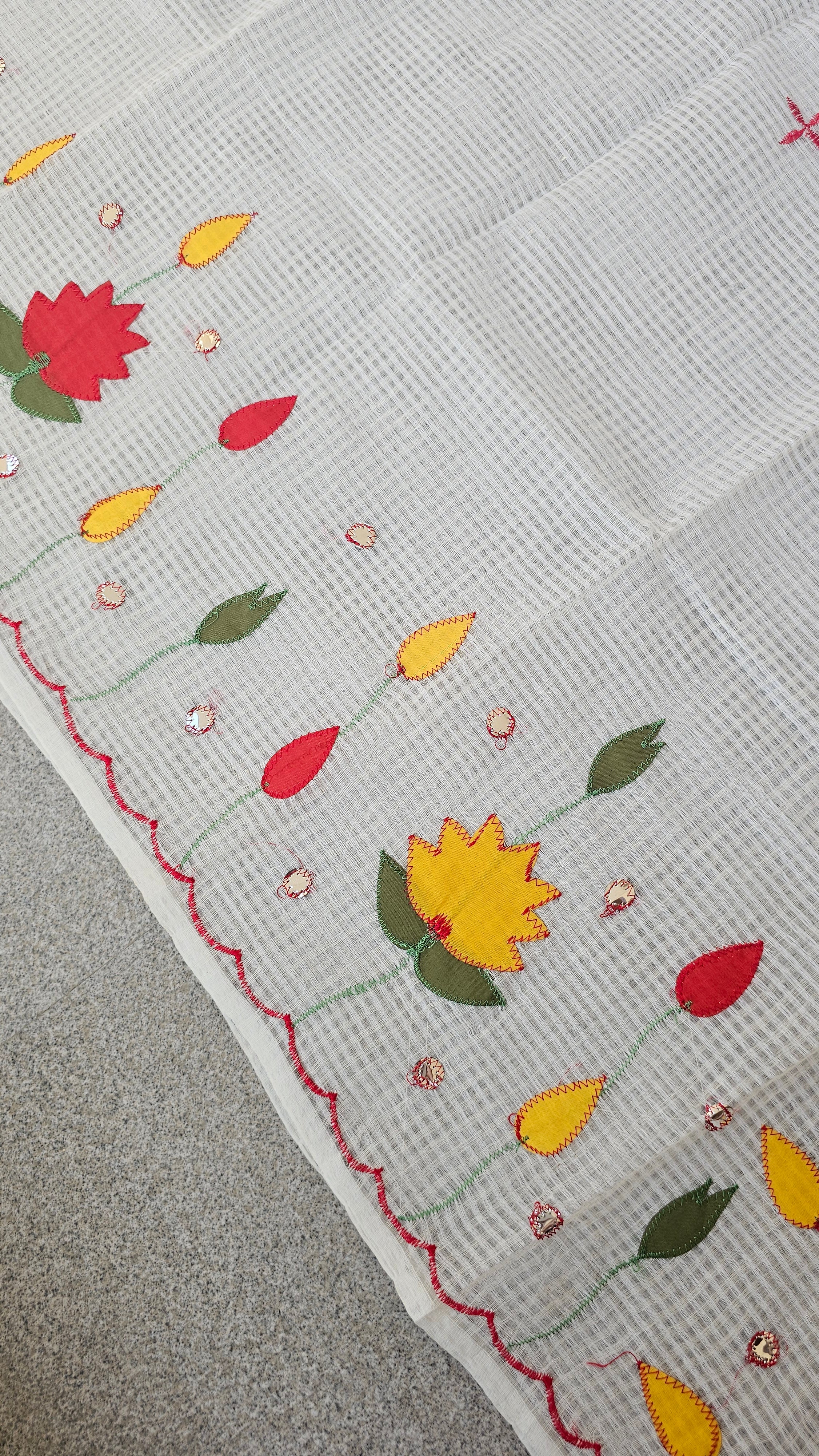 Lotus - Lotus Applique - Resham Kota Cotton Saree