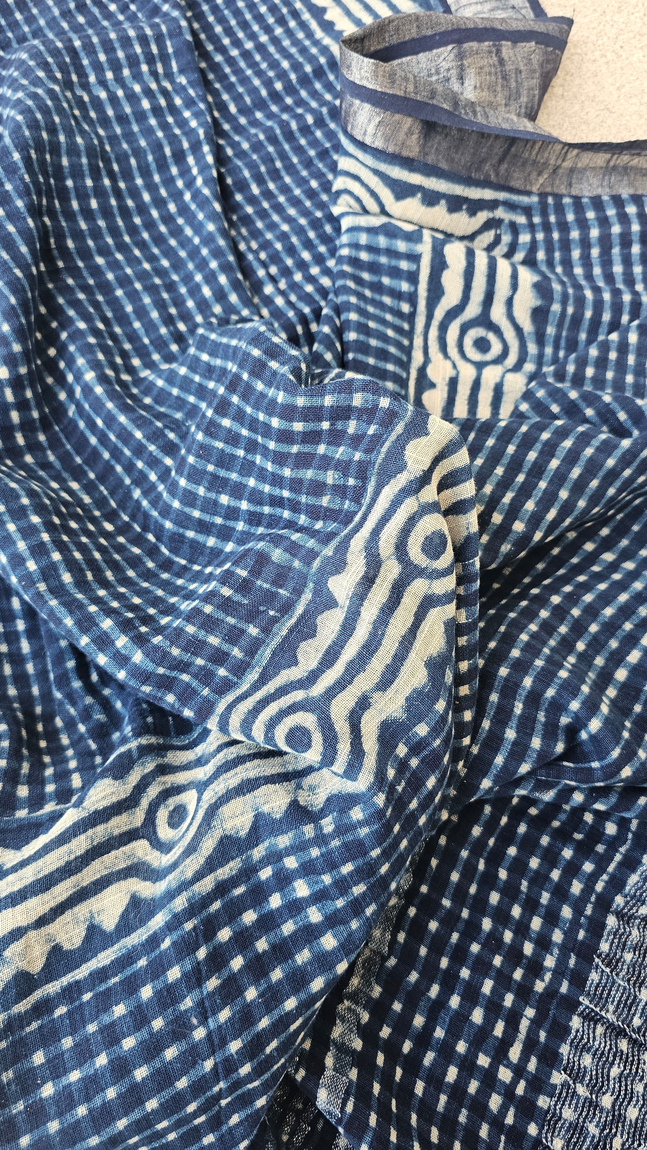 Check - Handblock Print - Linen Cotton