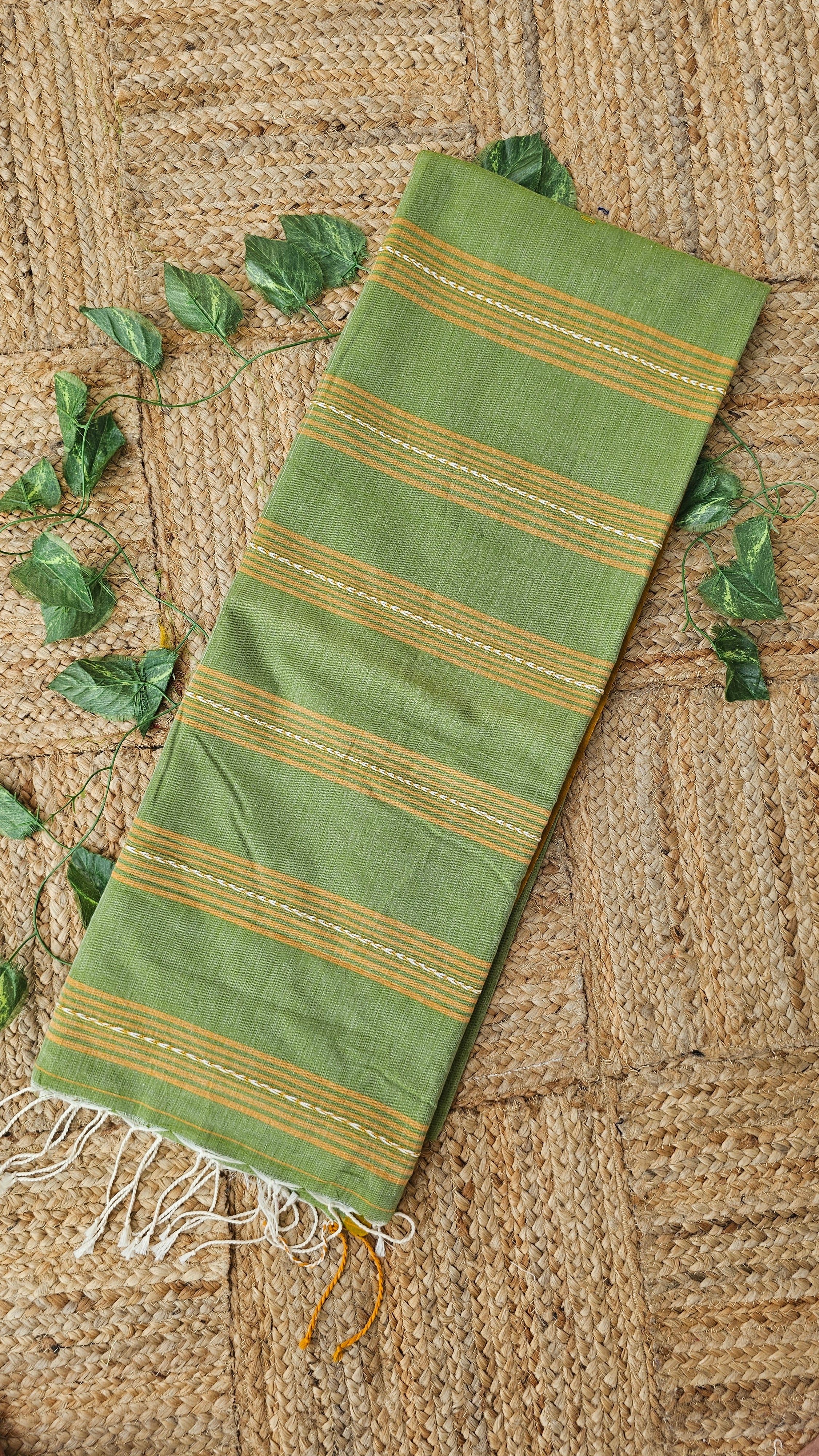 Nutan - Jamdani Handloom - Cotton Saree