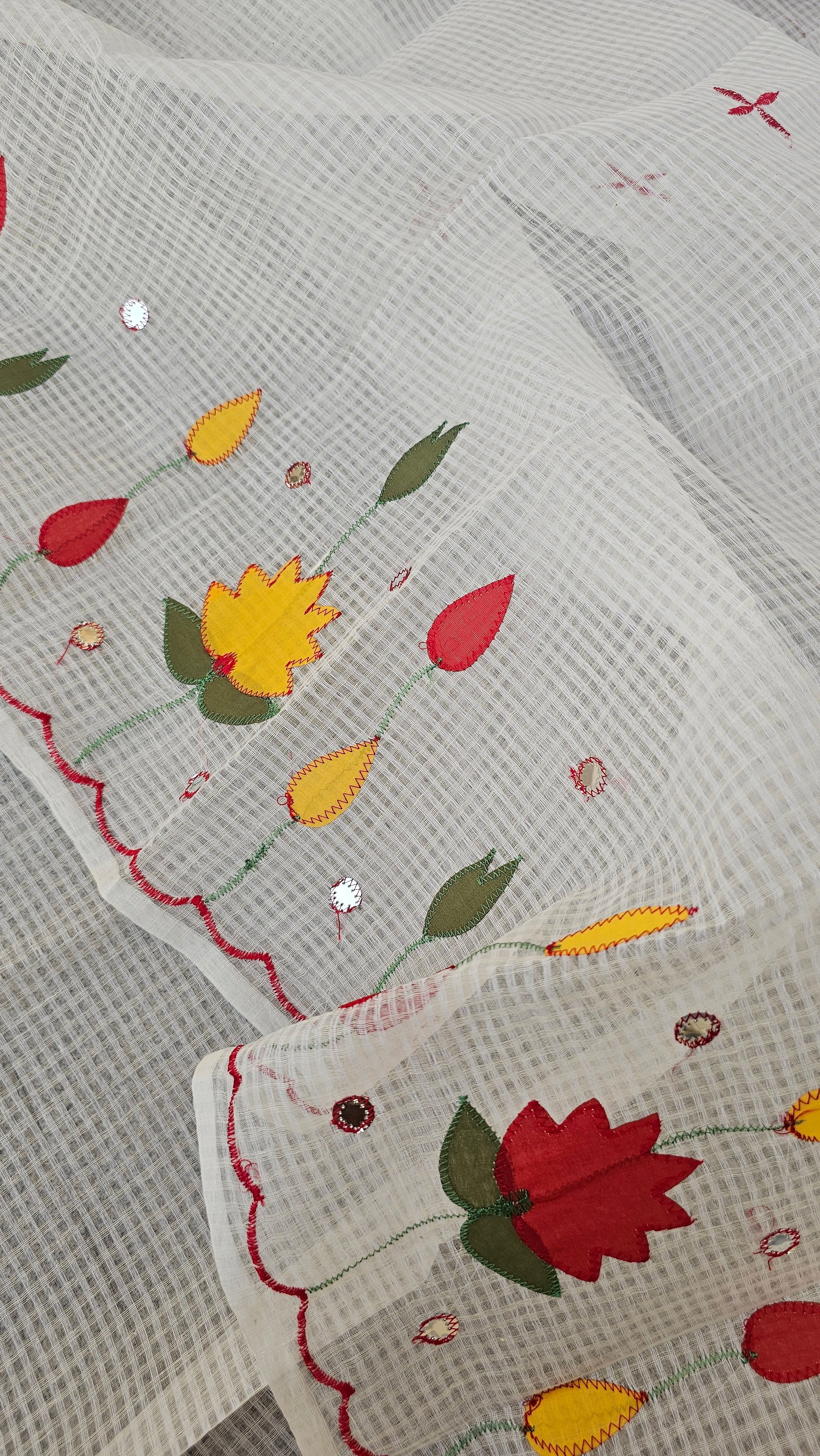 Lotus - Lotus Applique - Resham Kota Cotton Saree
