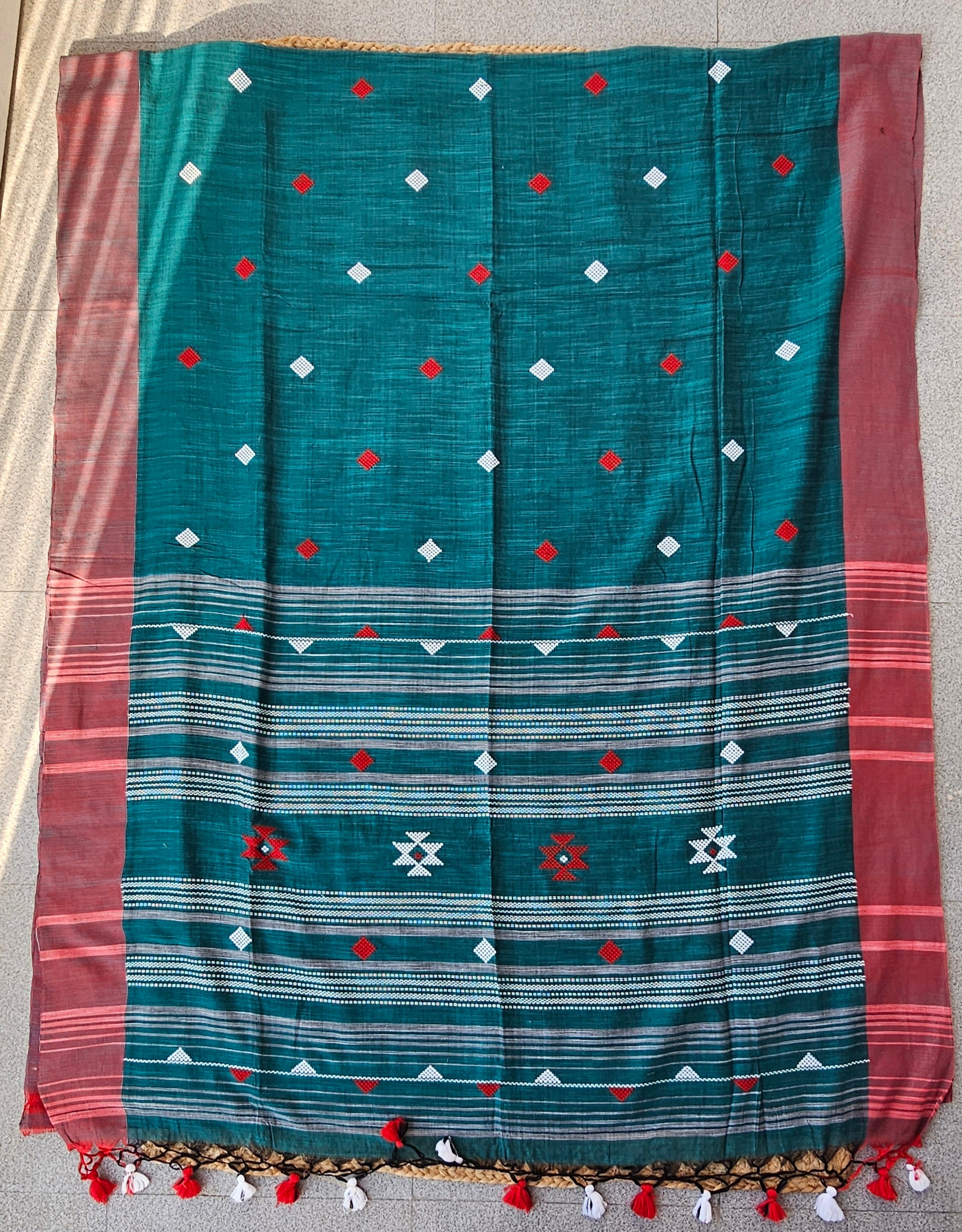 Pronoy - Handloom - Cotton Saree