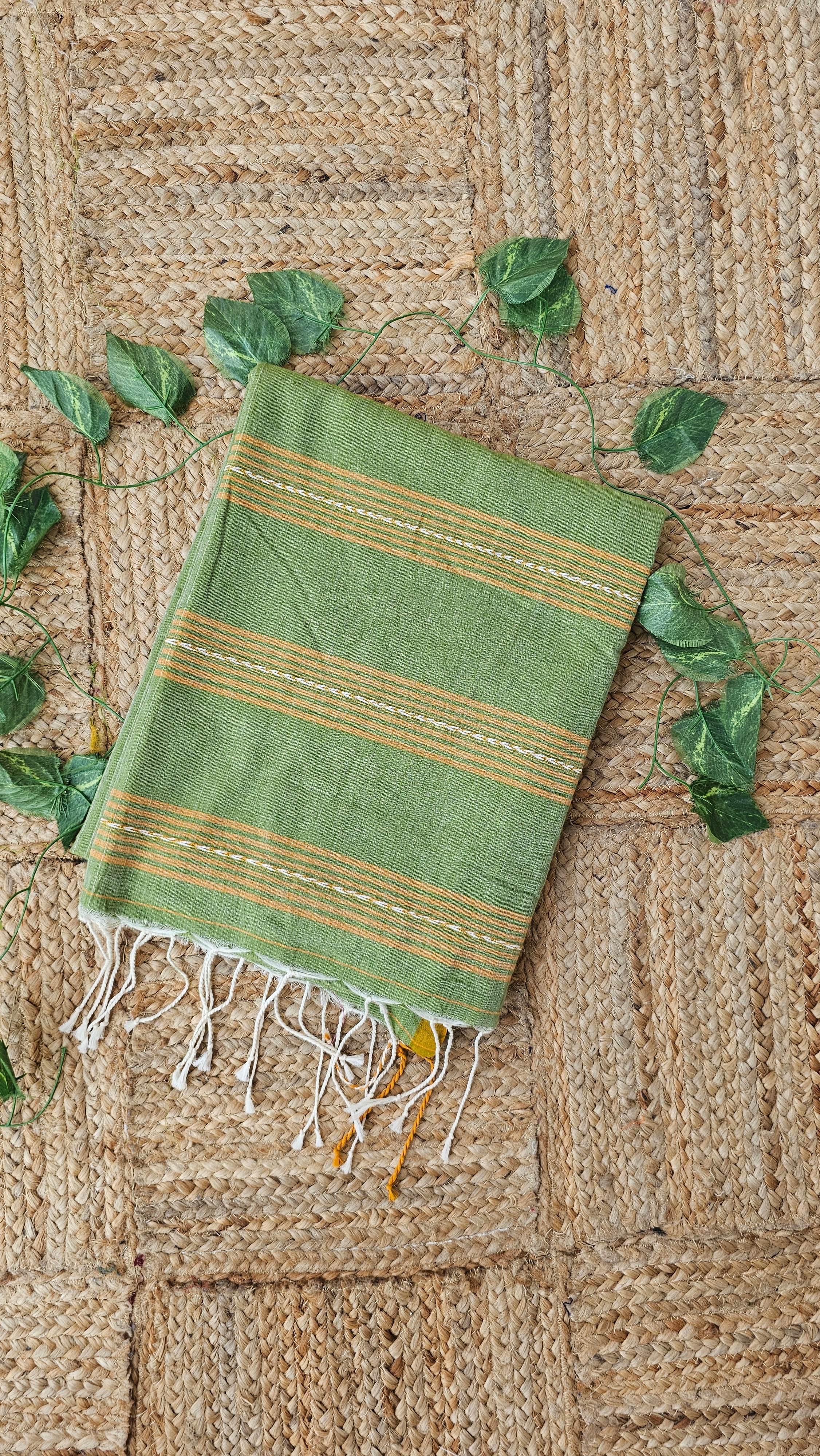 Nutan - Jamdani Handloom - Cotton Saree