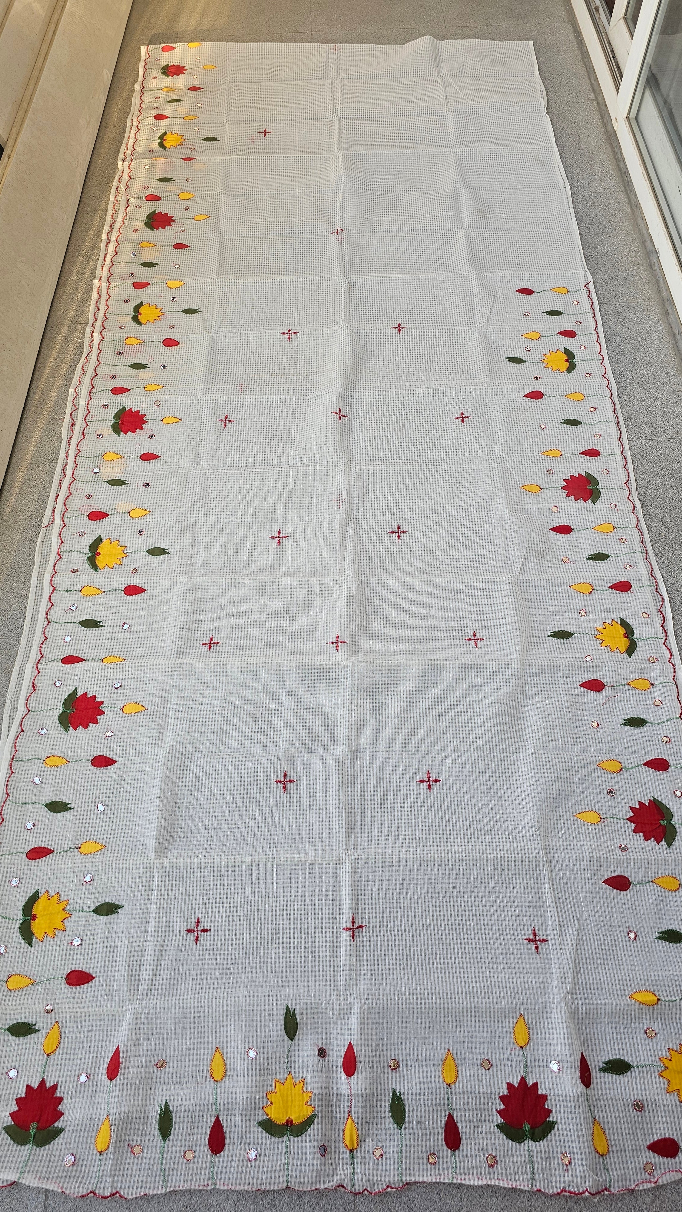 Lotus - Lotus Applique - Resham Kota Cotton Saree