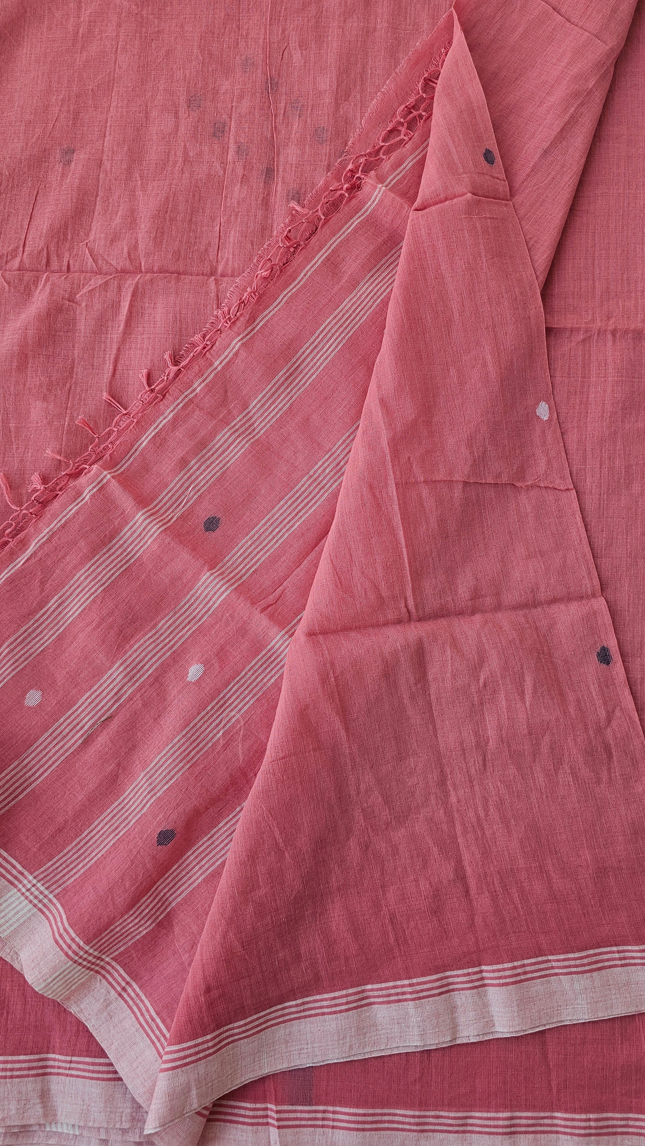 Mon - Needle Jamdani Handloom - Cotton Saree