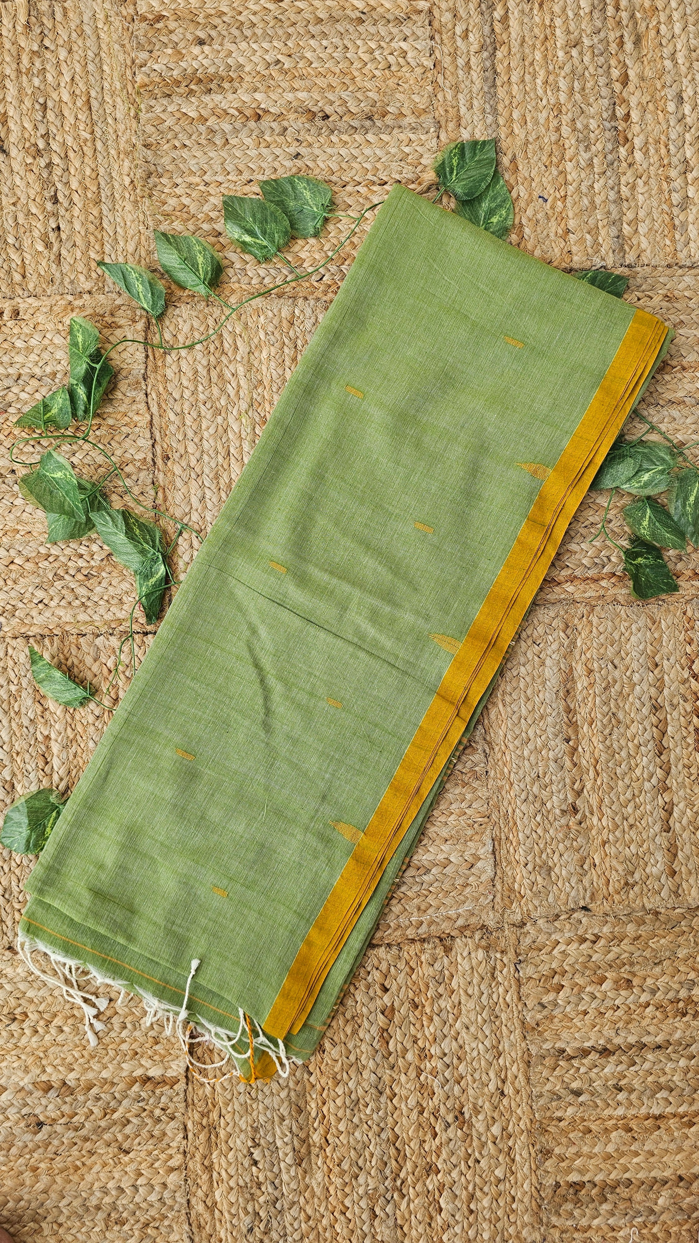 Nutan - Jamdani Handloom - Cotton Saree