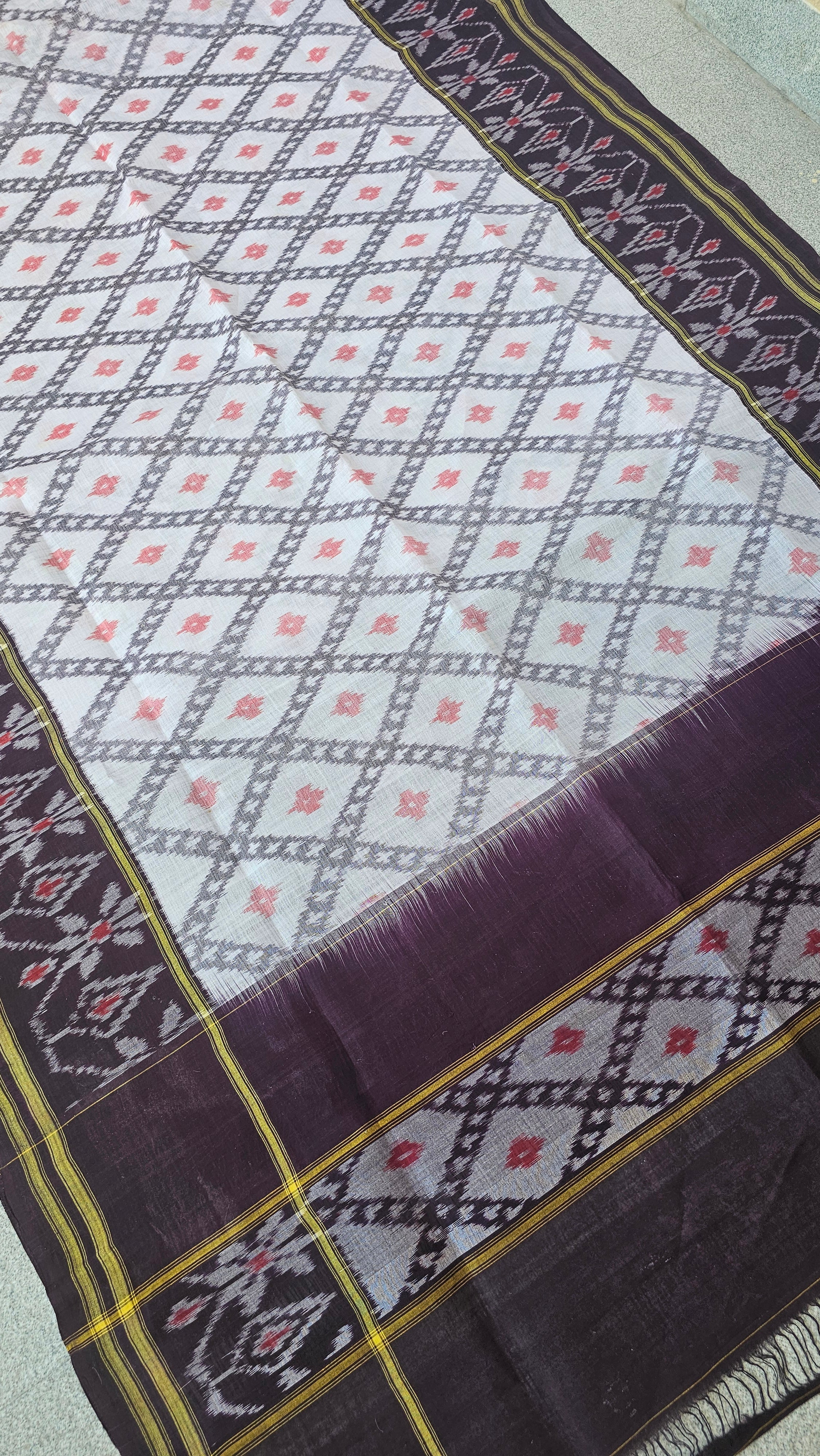 Shankari - Sambalpuri Ikkat Cotton Handloom Saree