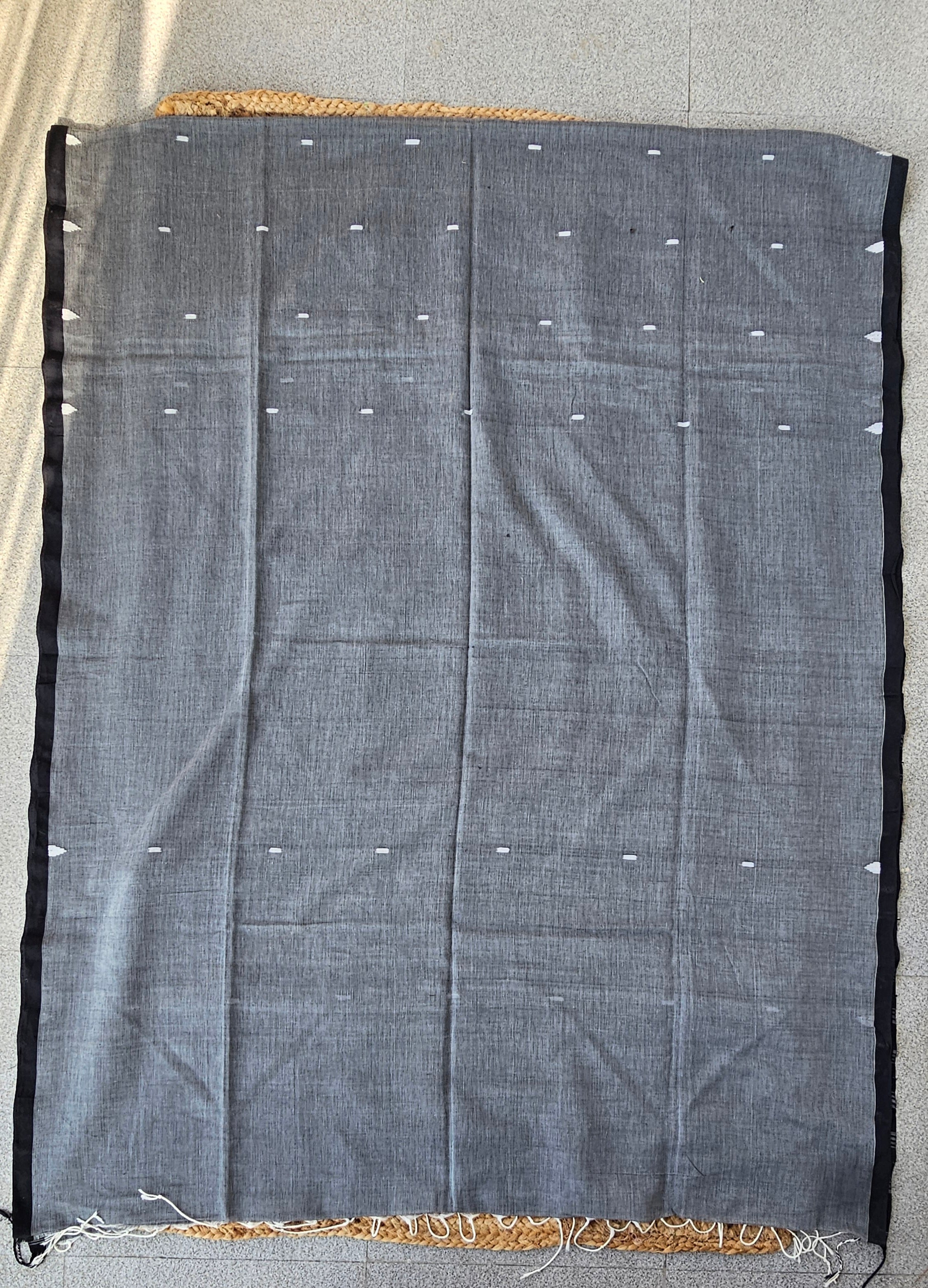 Meghmaya - Jamdani Handloom - Cotton Saree