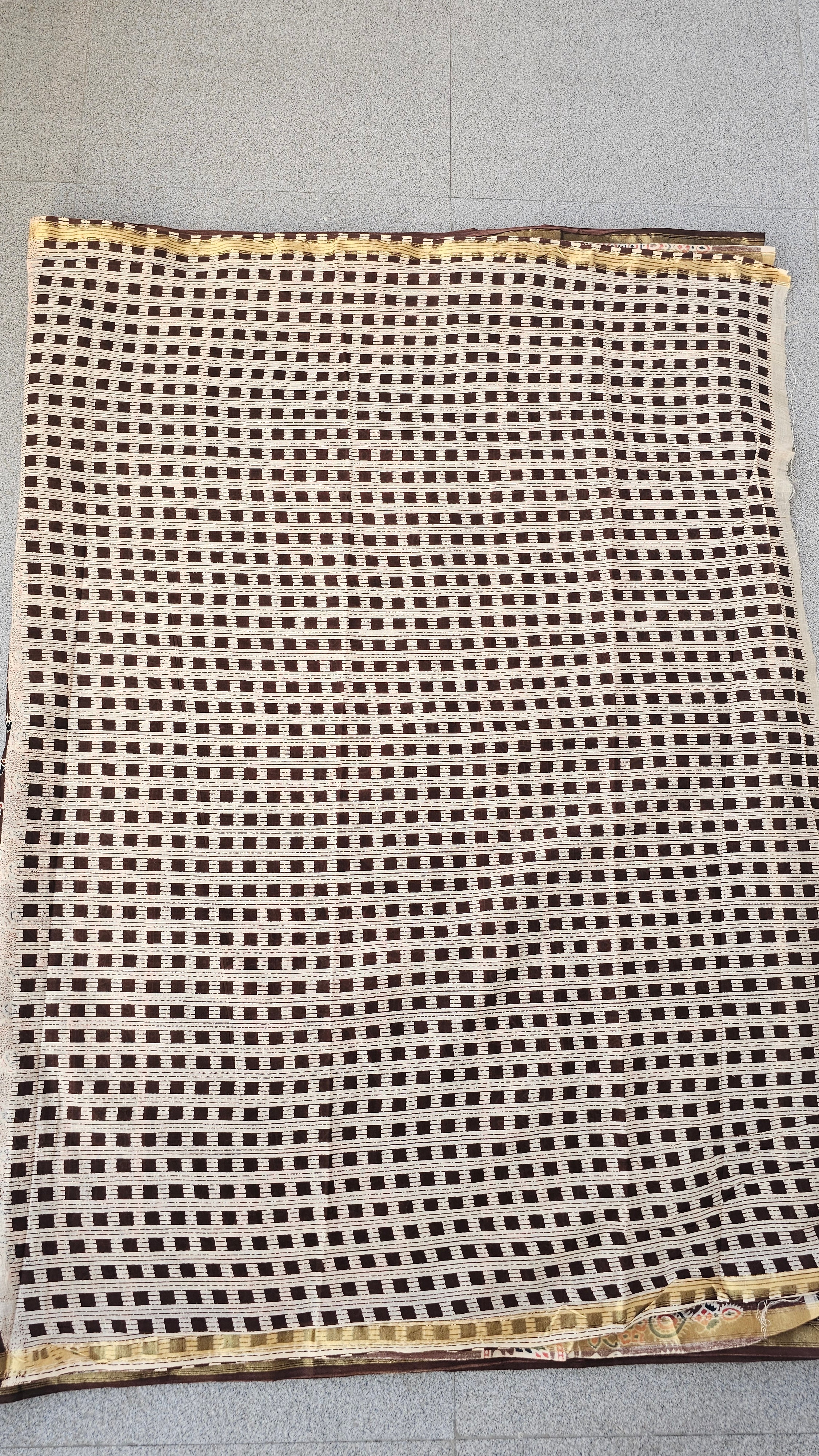Brownie - Handblock Print - Chanderi Cotton