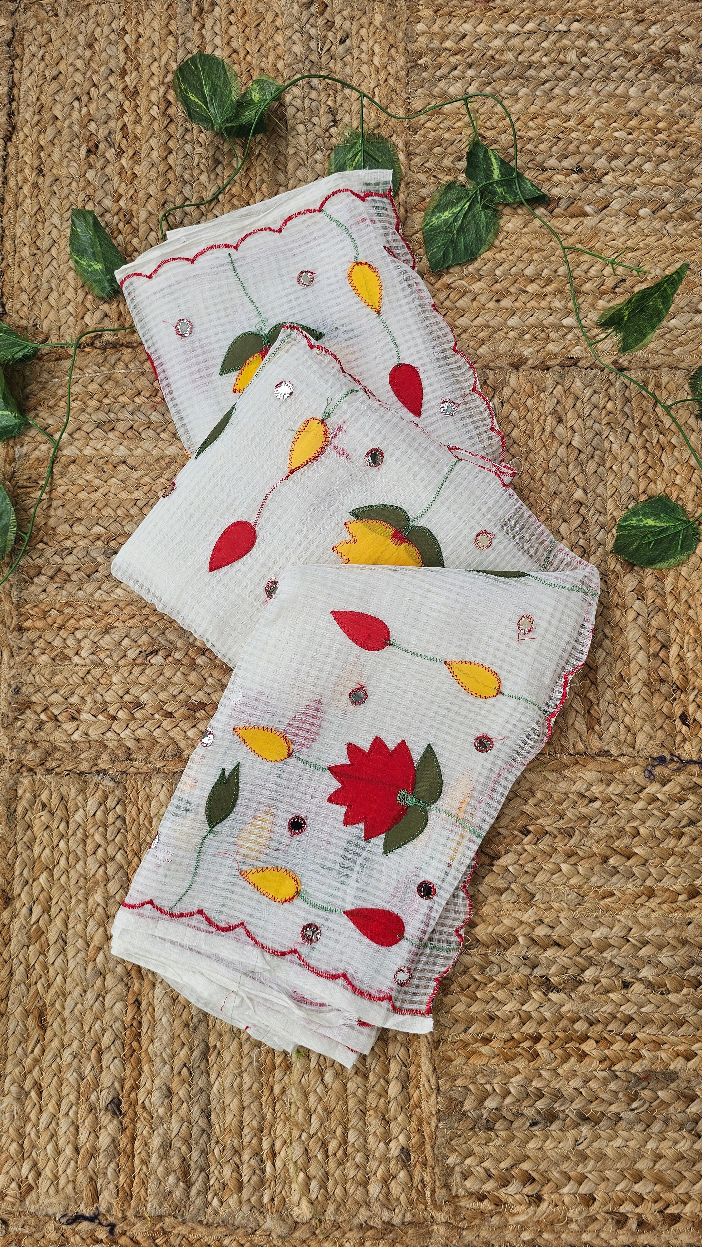 Lotus - Lotus Applique - Resham Kota Cotton Saree