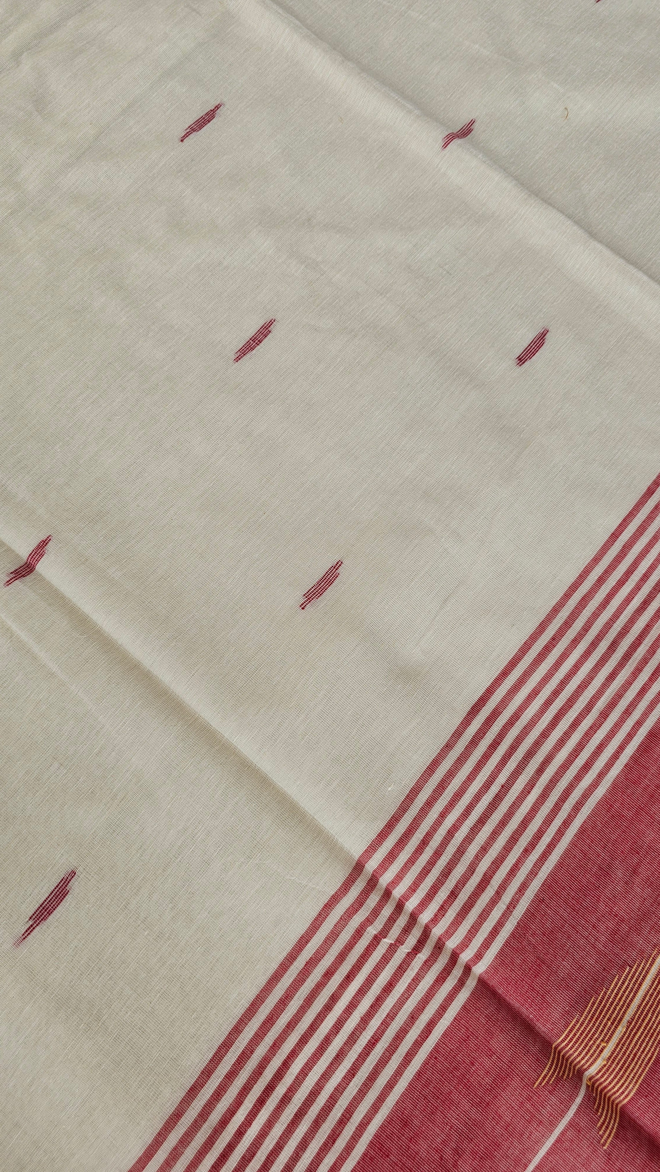 Godhuli - Jamdani Handloom - Cotton Saree