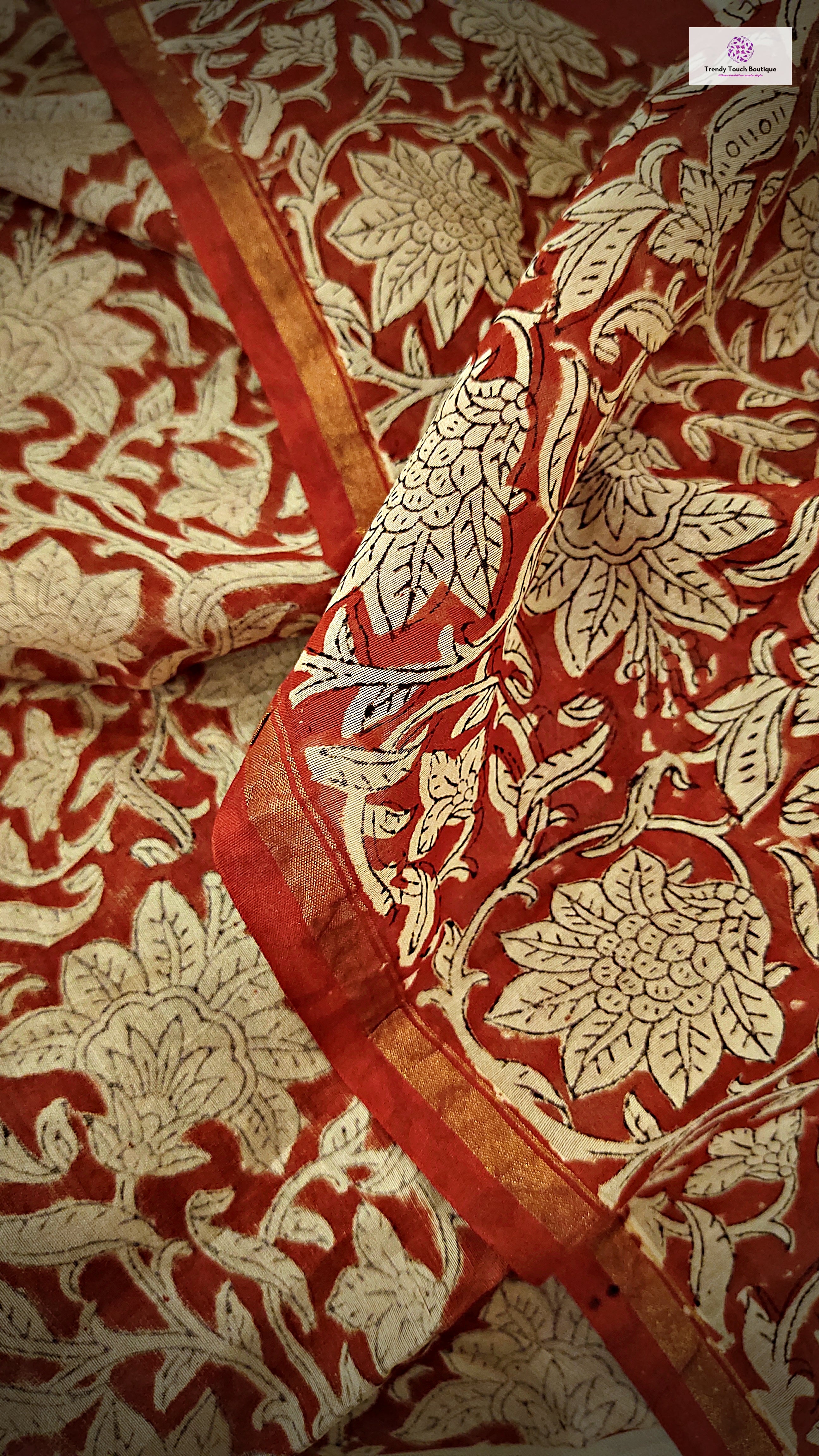 Wild Heart - Hand Block Print - Chanderi Silk Dupatta