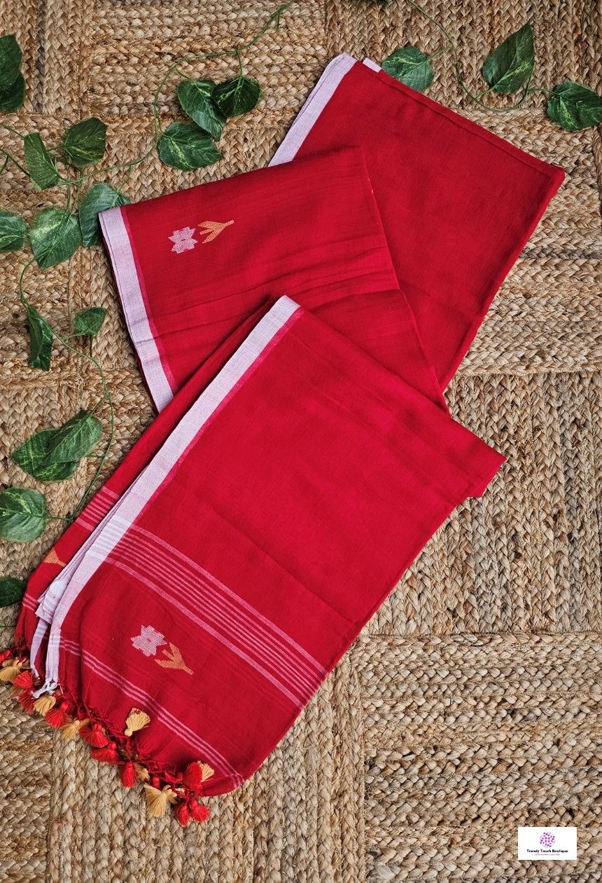 Love - Jamdani Handloom - Mulcotton Saree