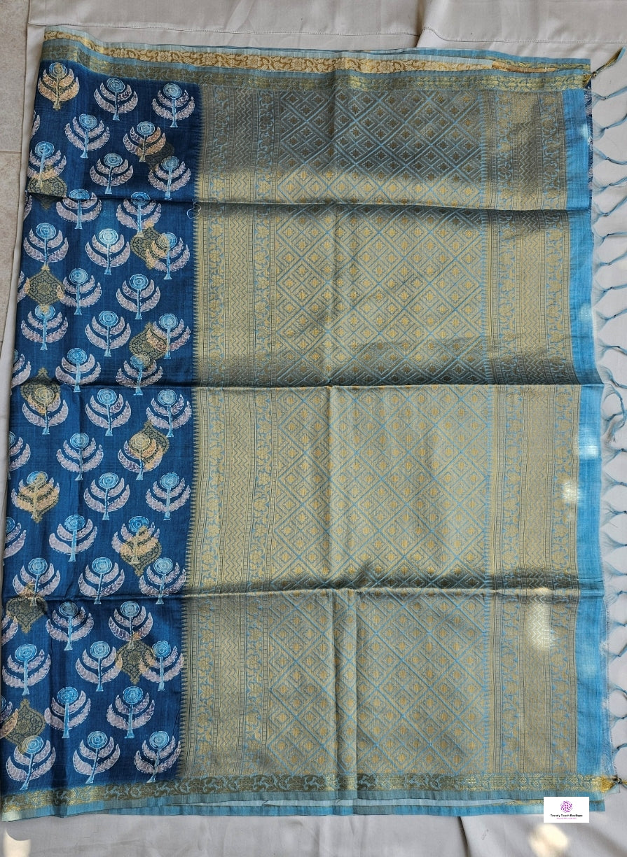 Gagan - Semi Tussar Silk Saree