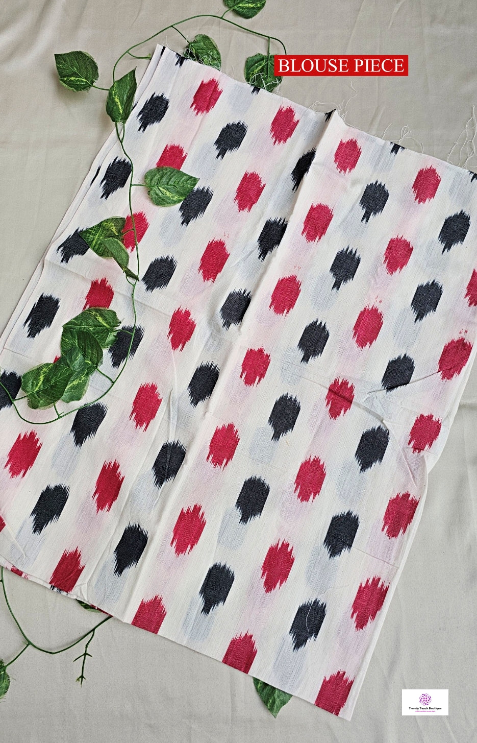 Red Malhar - Handloom Pochampally Ikkat - Cotton Saree