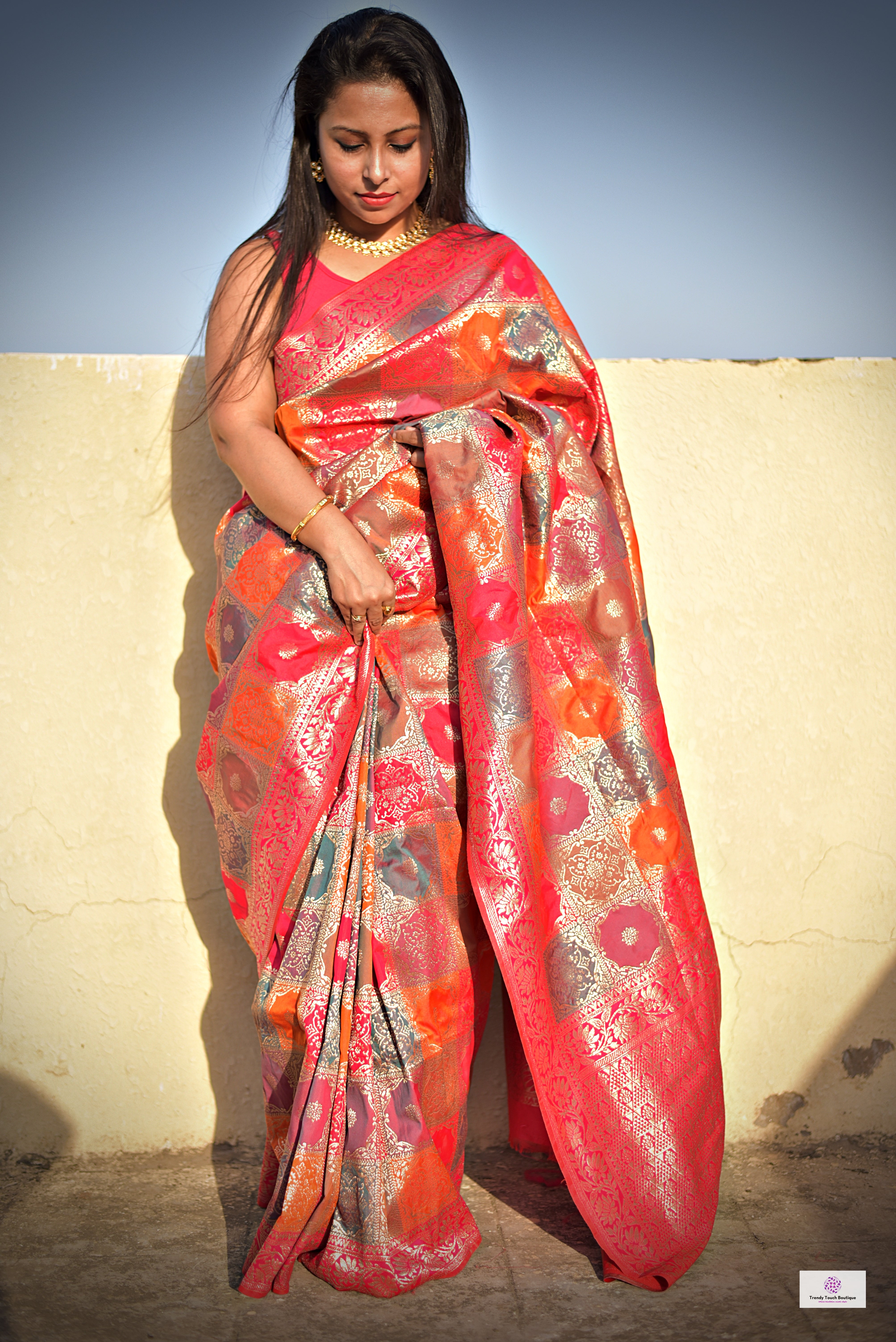 Wedding wear saree pink banarasi silk affordable party wear saree zari work marriage function saree