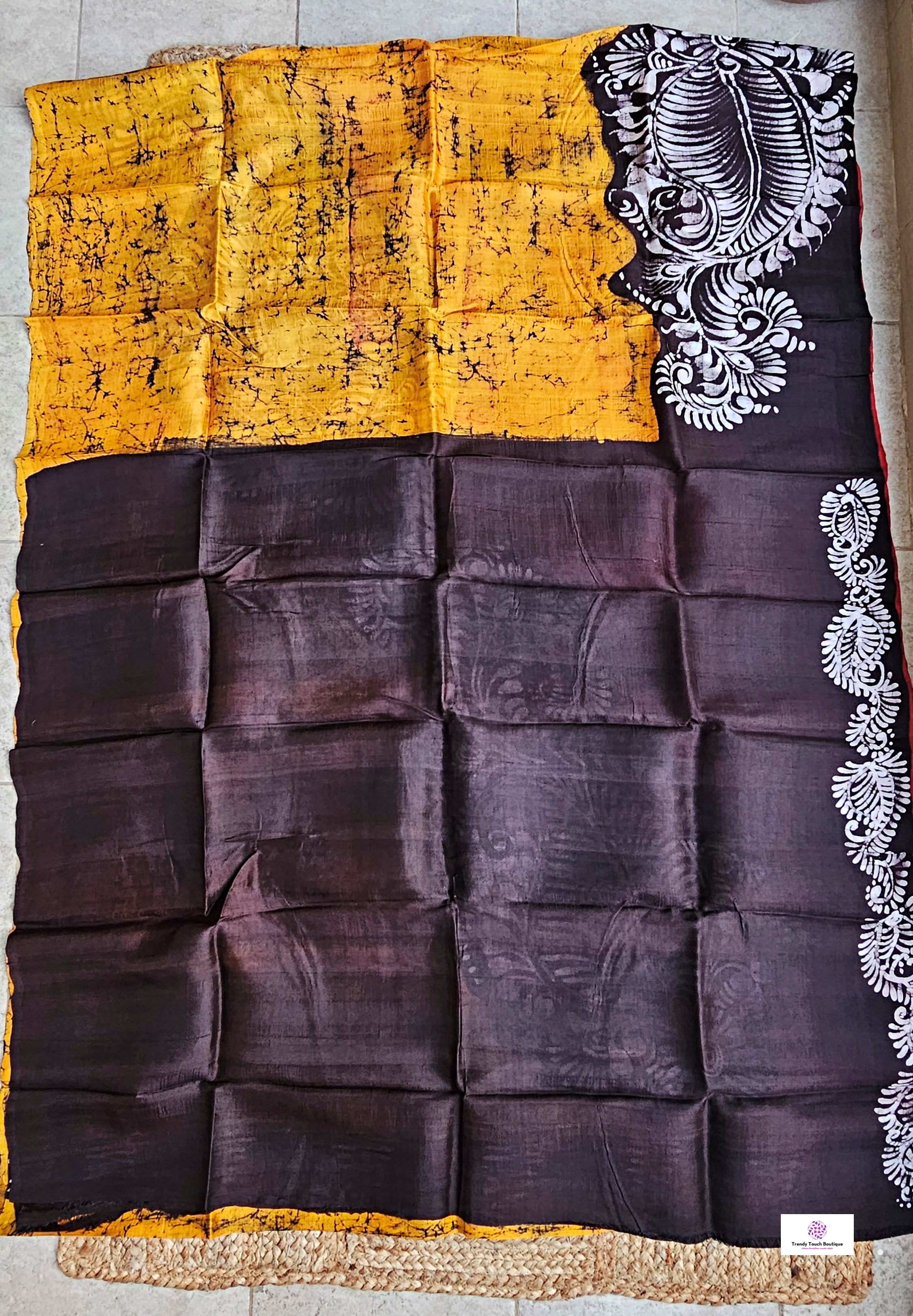 Tarangini – Handloom Wax Hand Batik Pure Mulberry Silk (Silk Mark Certified)