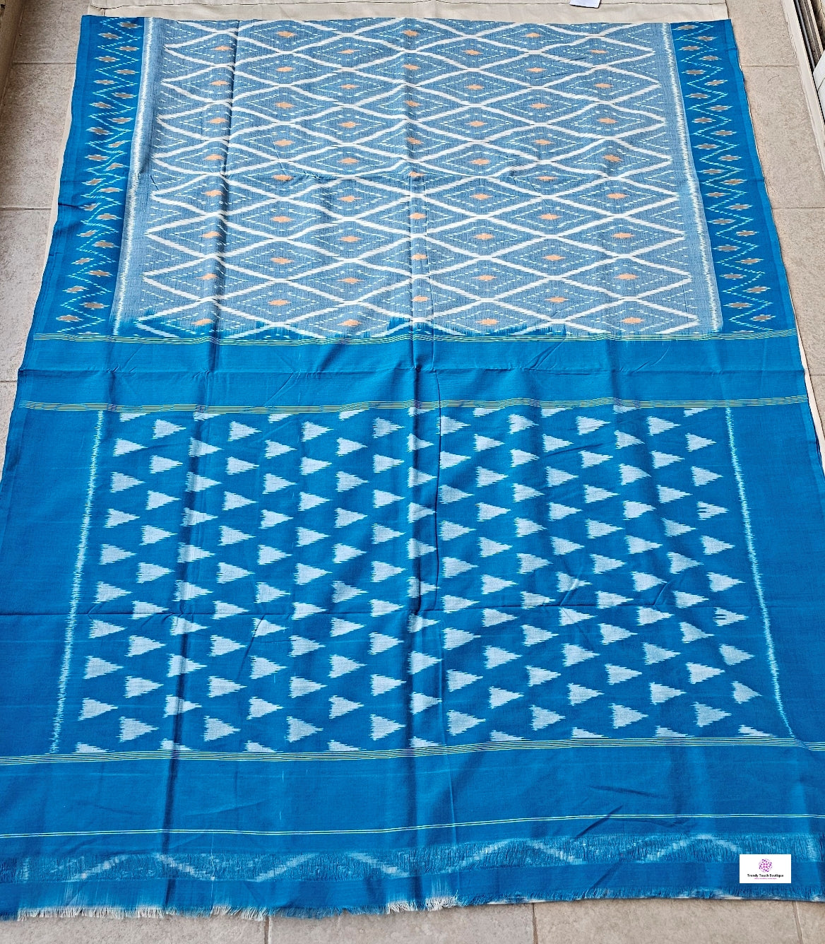 Tarasha - Handloom Pochampally Cotton Ikkat Saree