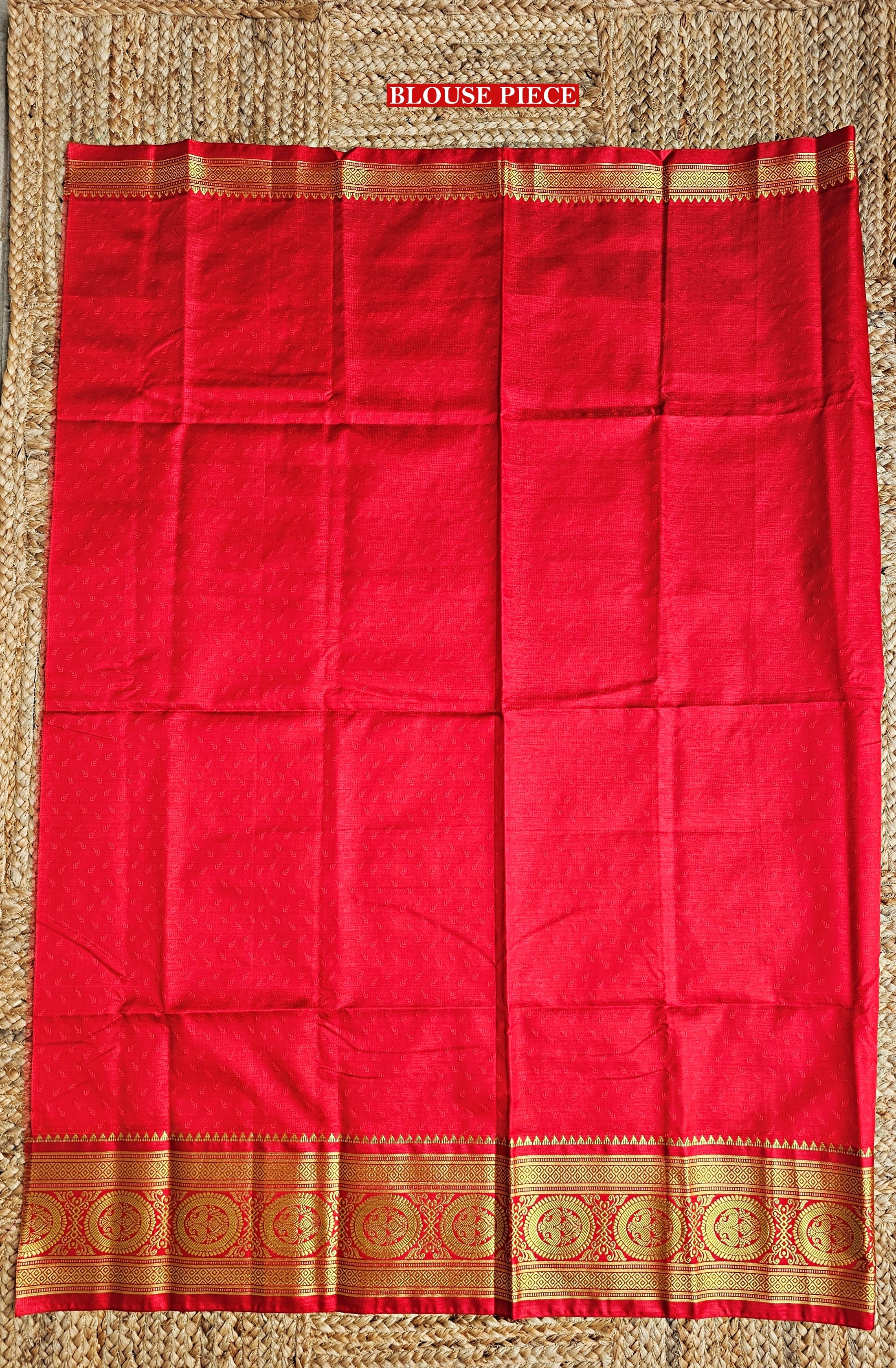 Shayrana - Violet & Red - Semi Kanjivaram Silk Saree
