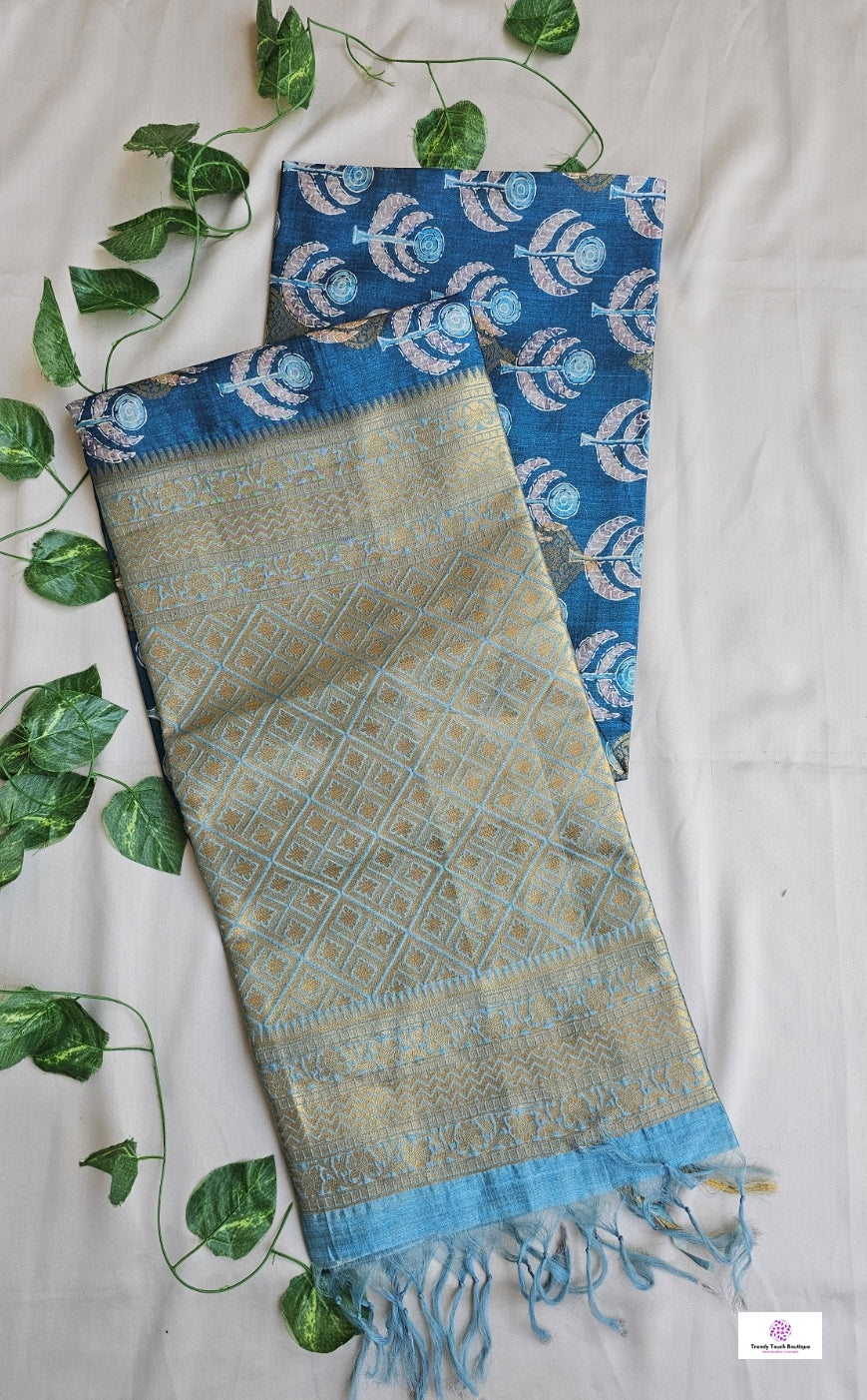 Gagan - Semi Tussar Silk Saree