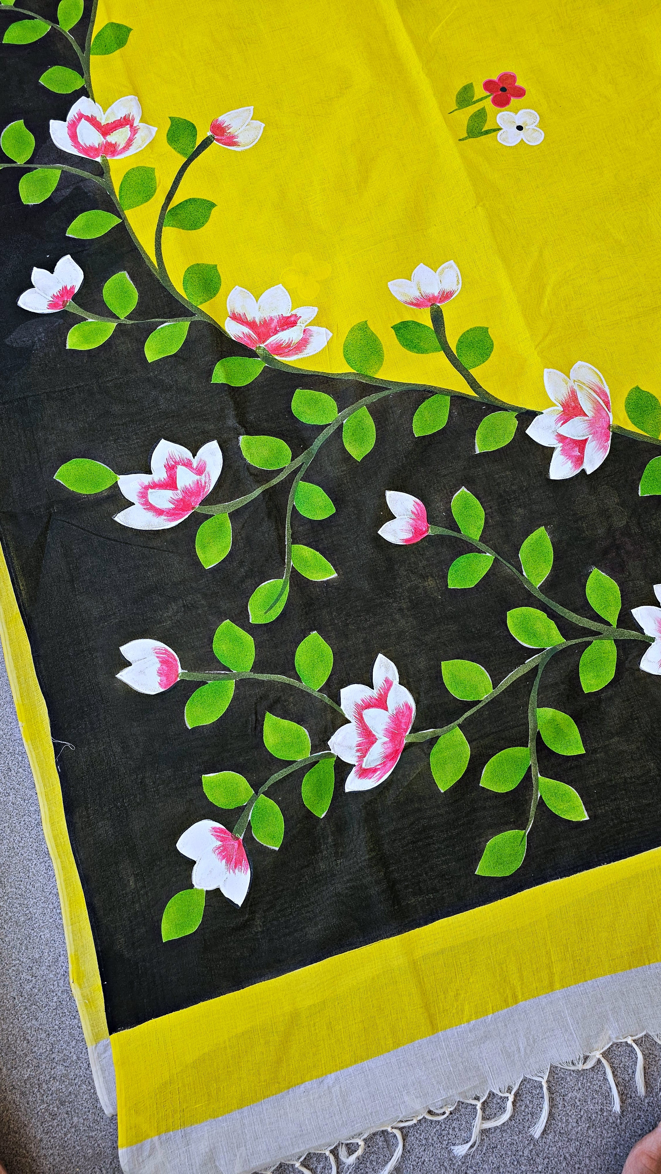 Summer - Handpainted - Pure Cotton Saree