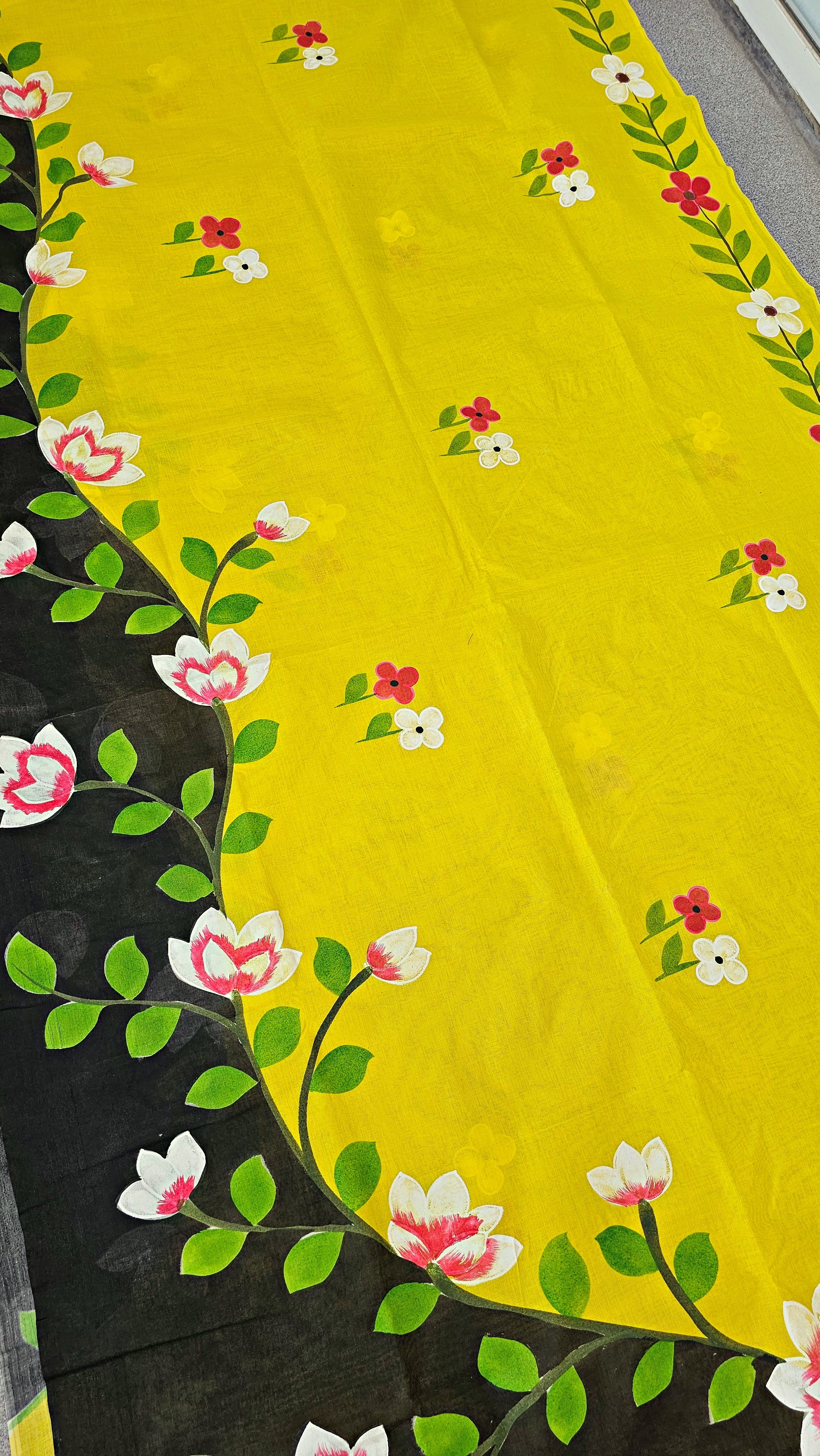 Summer - Handpainted - Pure Cotton Saree