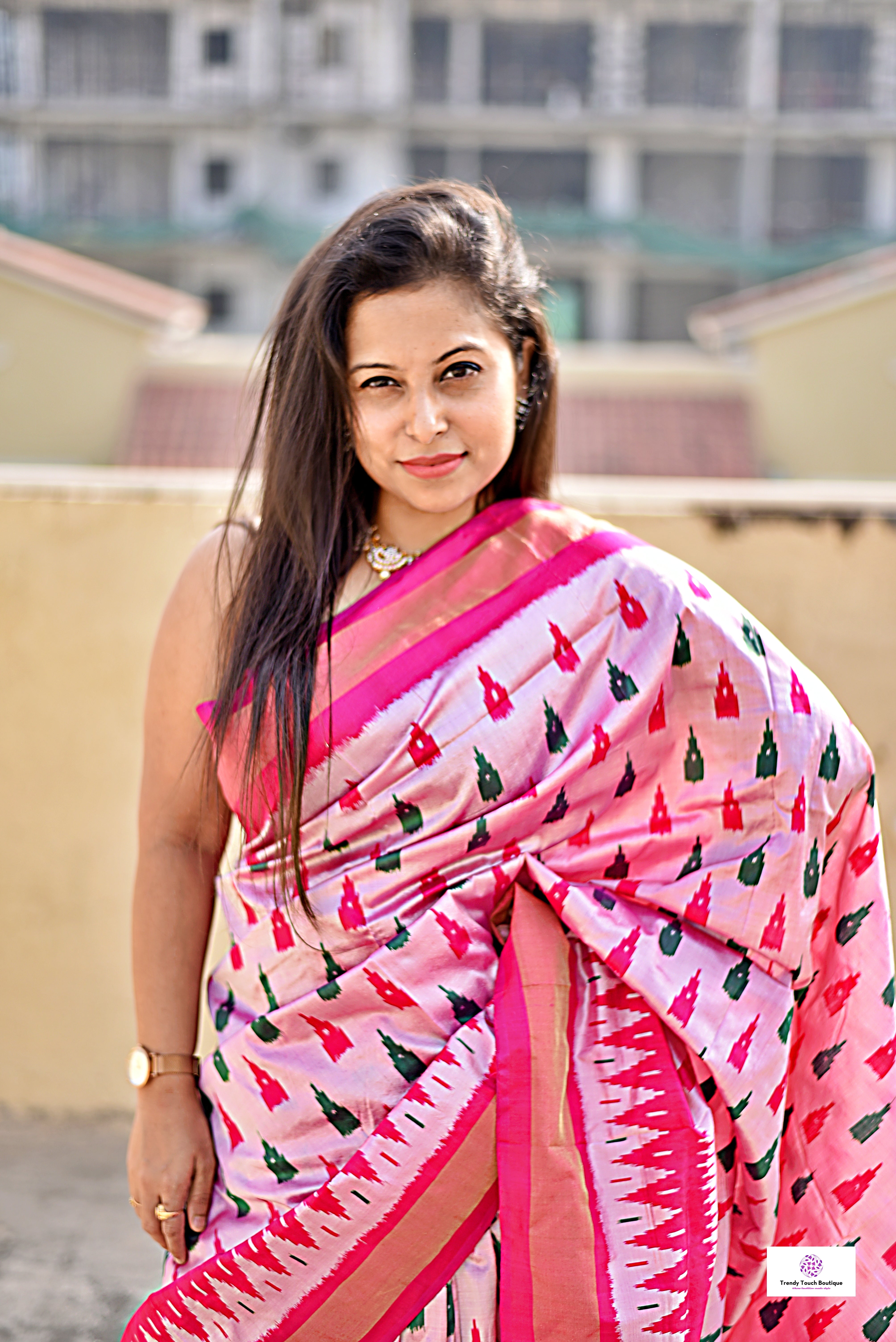 Deepika – Pochampally Ikkat Handloom Pure Silk (with Silk Mark)