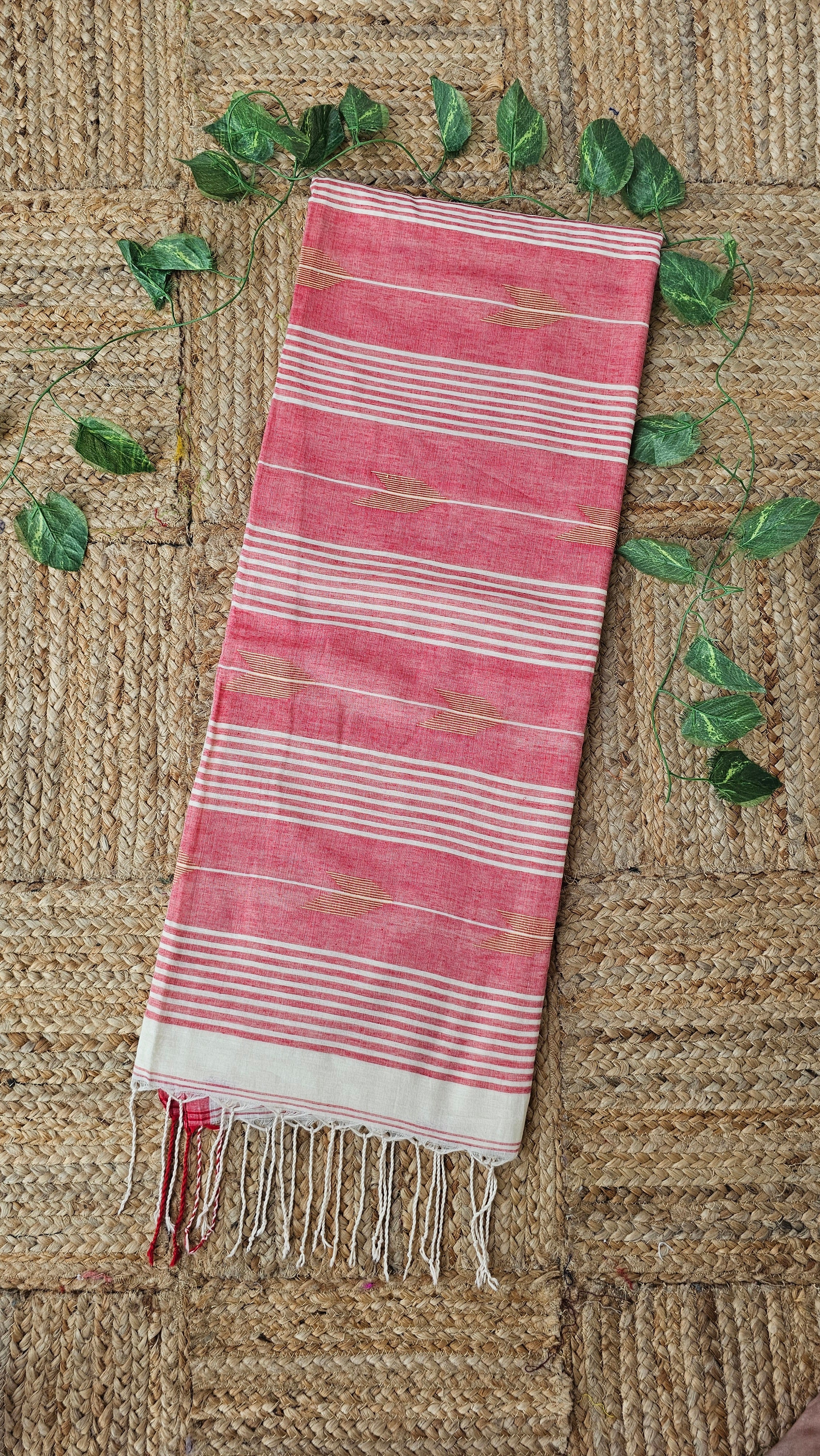 Godhuli - Jamdani Handloom - Cotton Saree