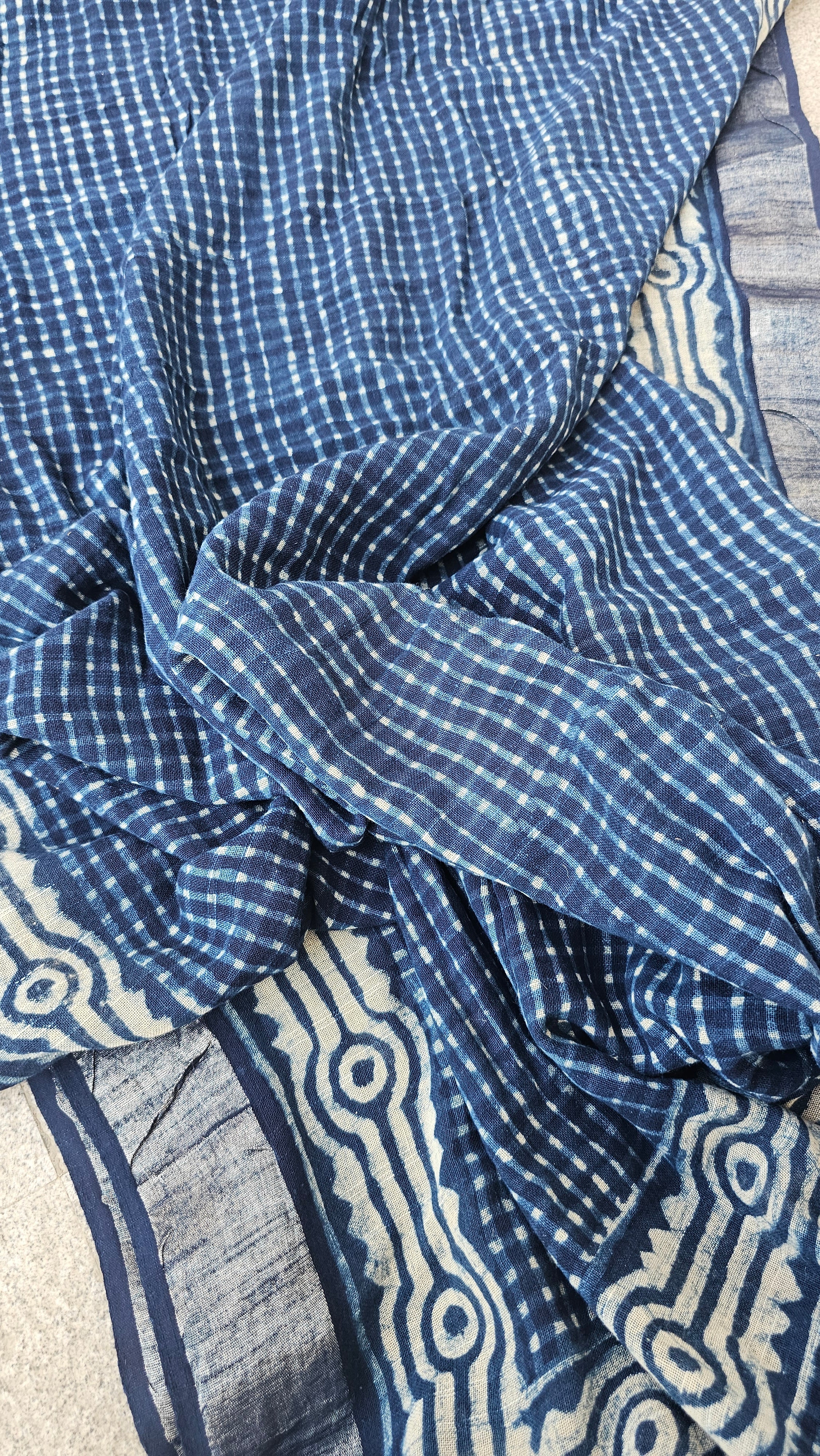 Check - Handblock Print - Linen Cotton