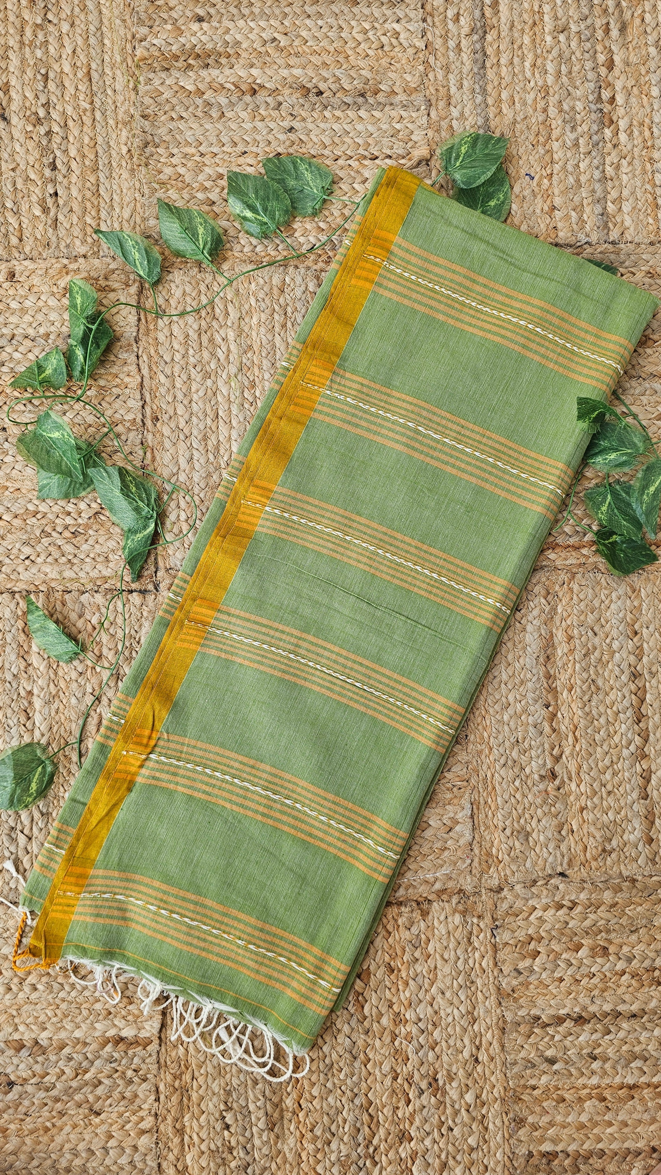 Nutan - Jamdani Handloom - Cotton Saree