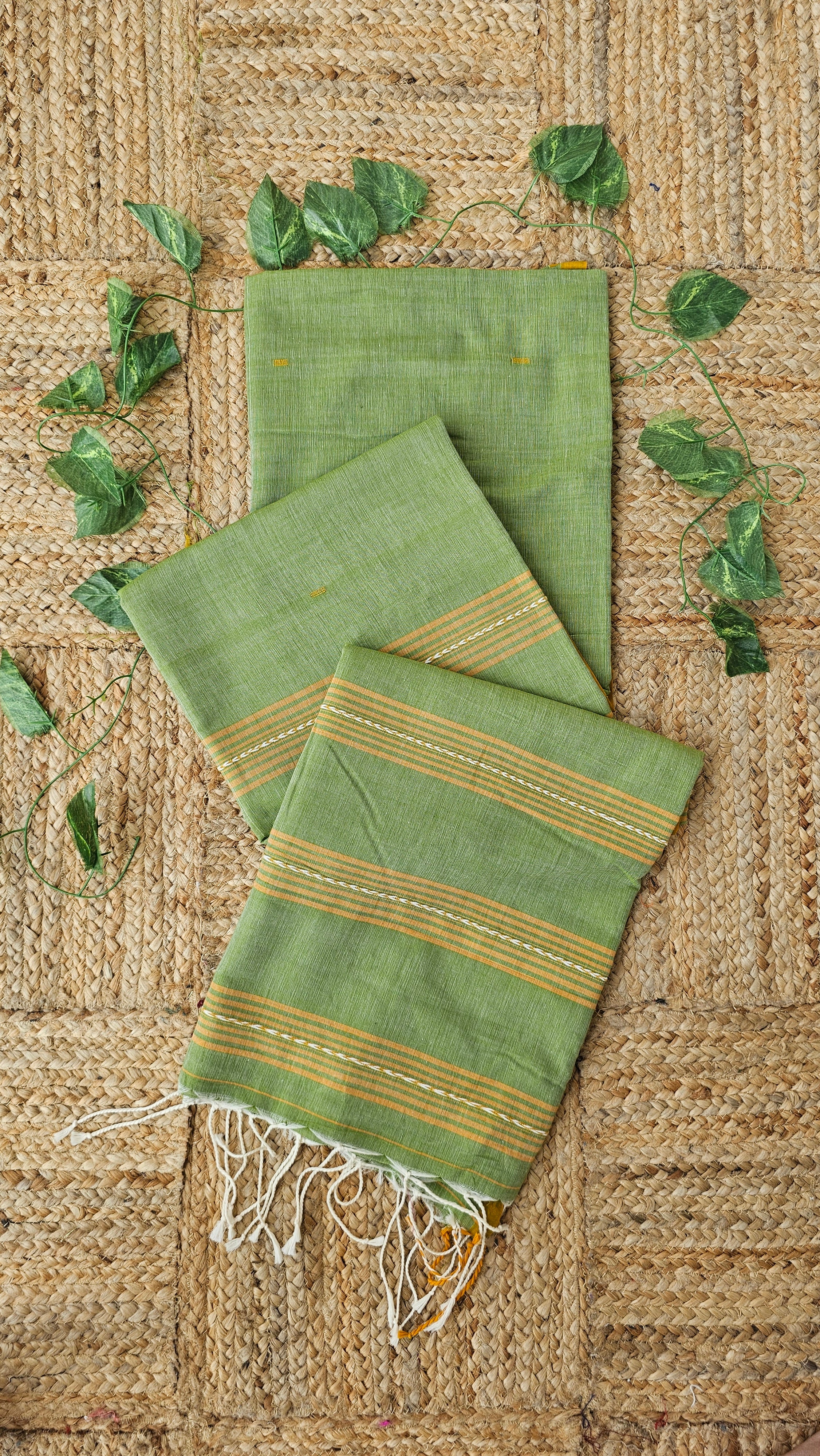 Nutan - Jamdani Handloom - Cotton Saree