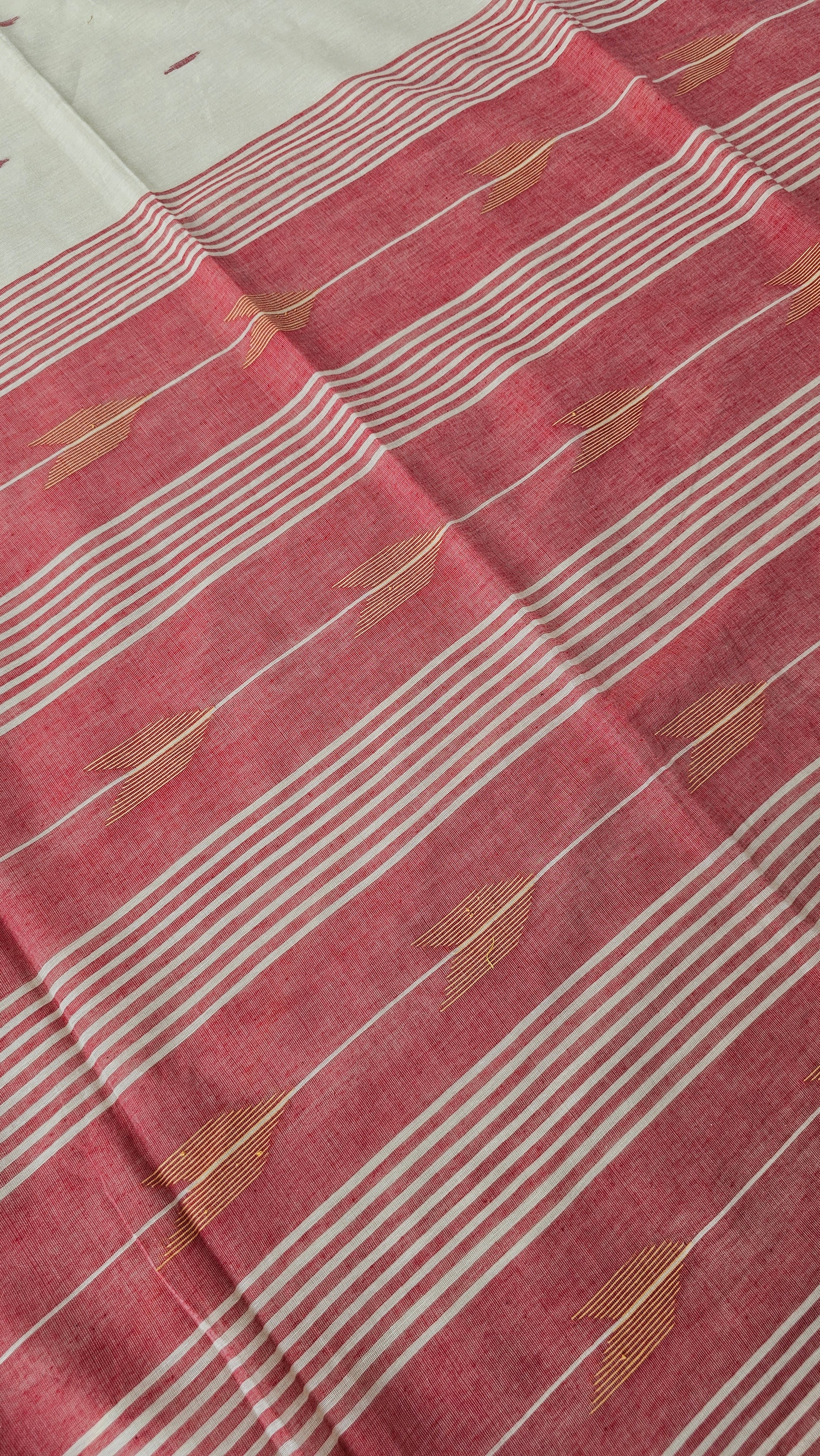 Godhuli - Jamdani Handloom - Cotton Saree