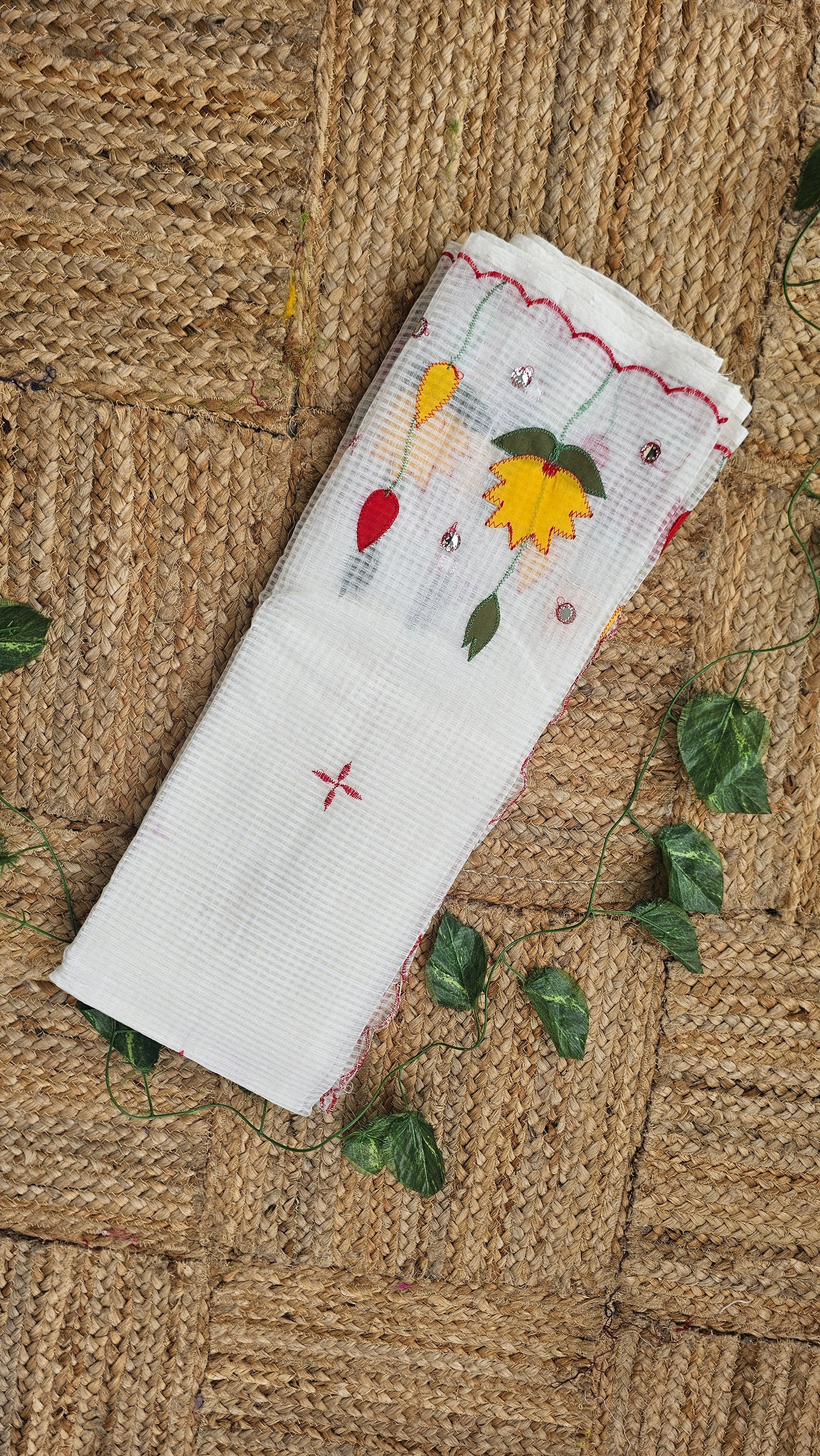 Lotus - Lotus Applique - Resham Kota Cotton Saree