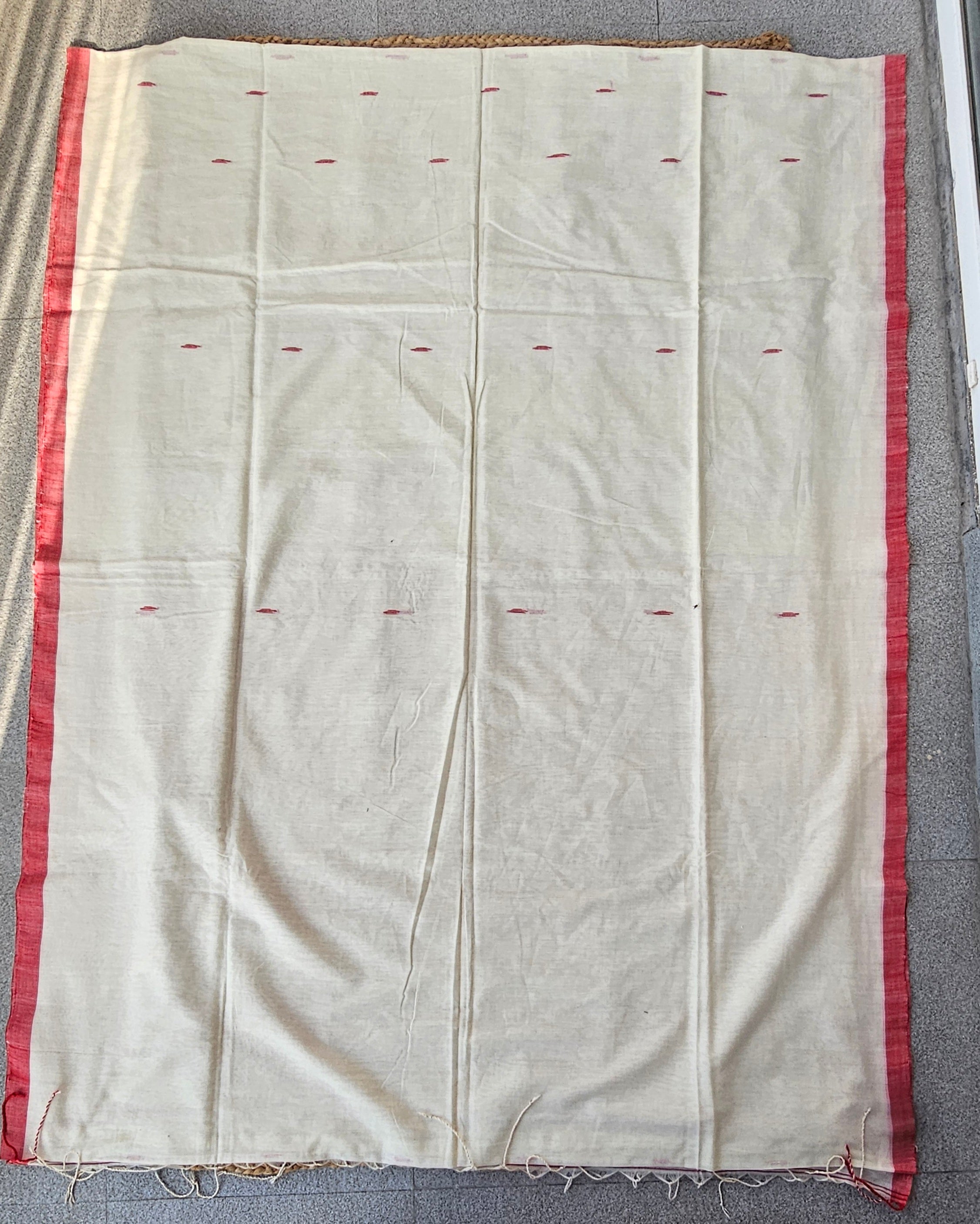 Godhuli - Jamdani Handloom - Cotton Saree
